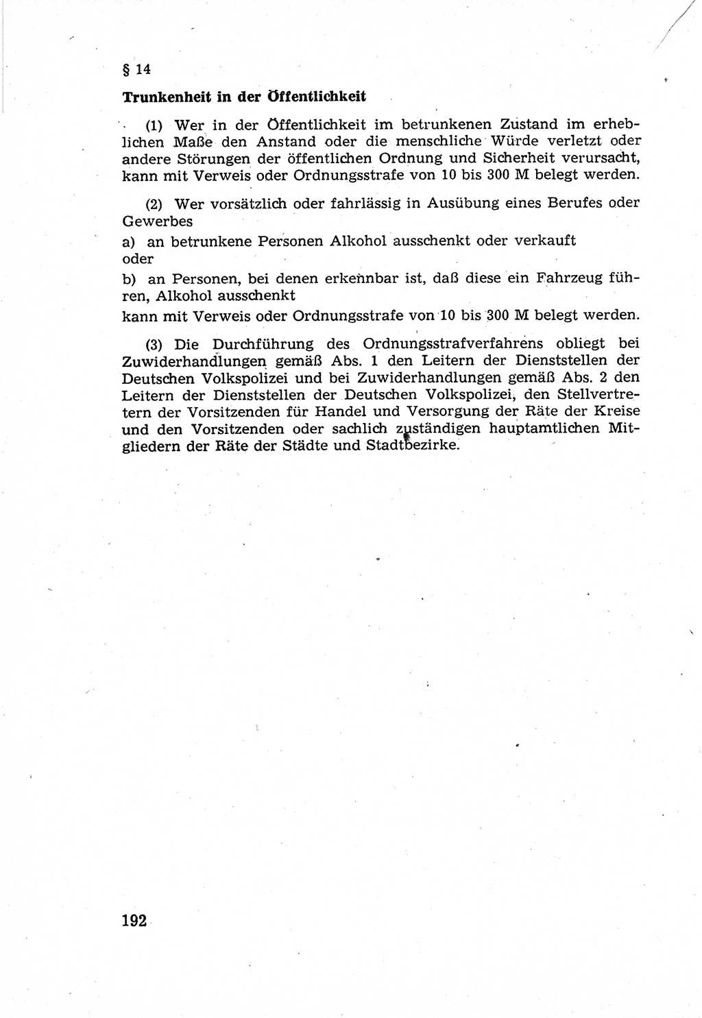 Die Wiedereingliederung Strafentlassener in das gesellschaftliche Leben [Deutsche Demokratische Republik (DDR)] und die Erziehung kriminell gefährdeter Bürger 1970, Seite 192 (Wiedereingl. Strafentl. DDR 1970, S. 192)