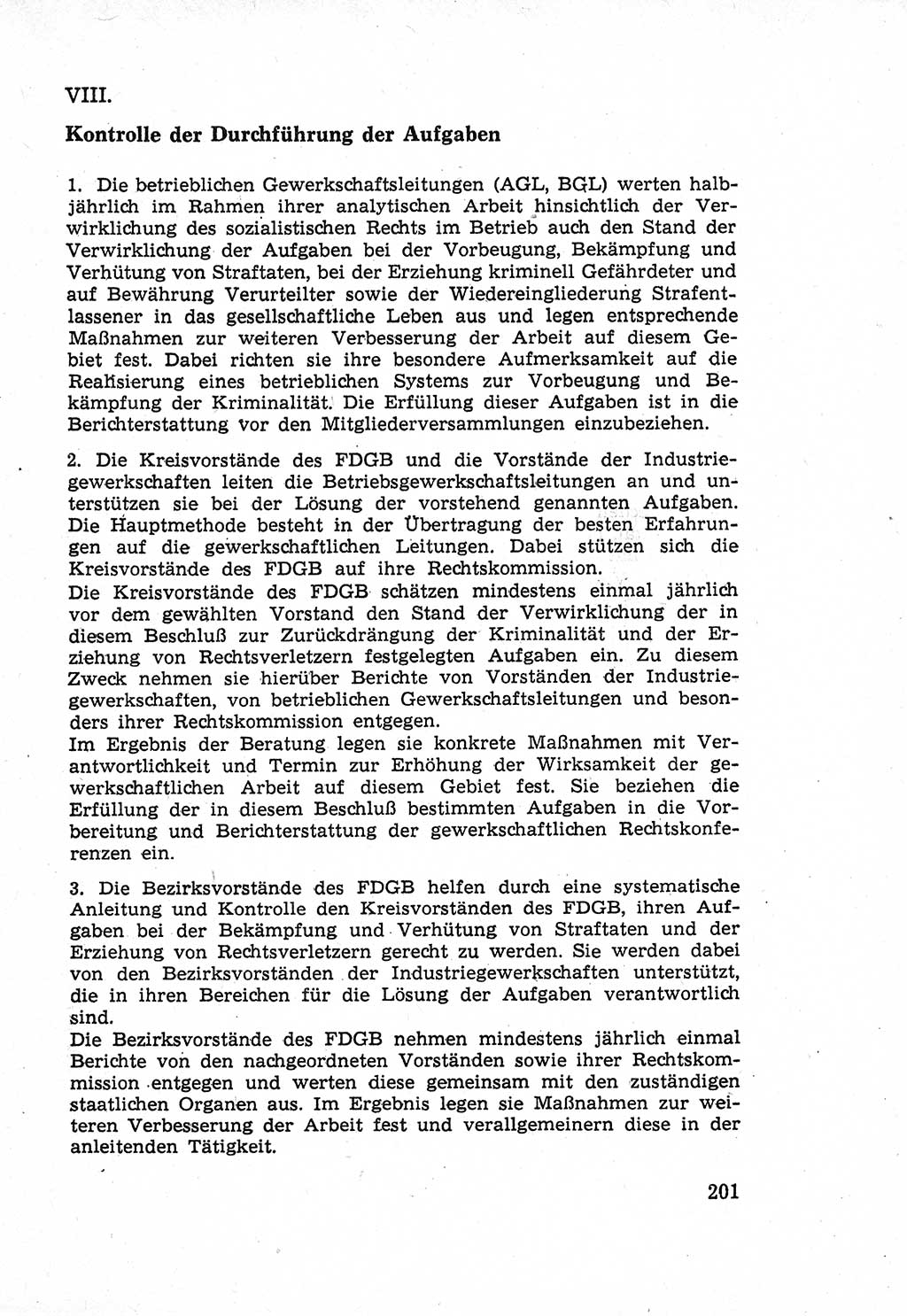 Die Wiedereingliederung Strafentlassener in das gesellschaftliche Leben [Deutsche Demokratische Republik (DDR)] und die Erziehung kriminell gefährdeter Bürger 1970, Seite 201 (Wiedereingl. Strafentl. DDR 1970, S. 201)