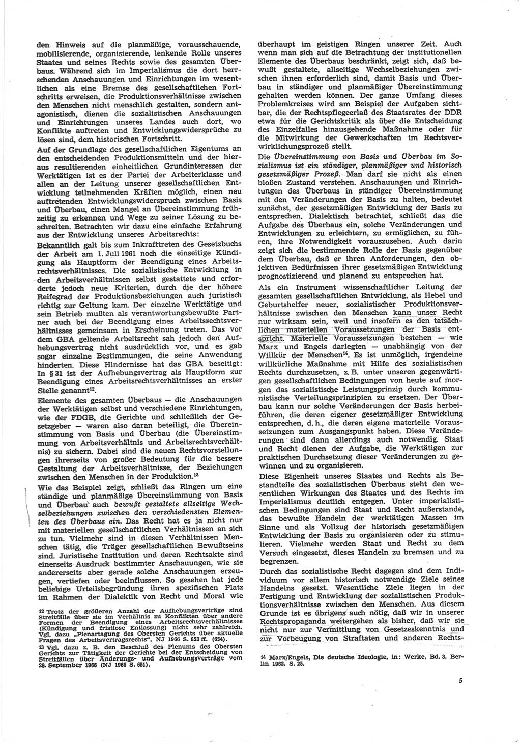 Neue Justiz (NJ), Zeitschrift für Recht und Rechtswissenschaft [Deutsche Demokratische Republik (DDR)], 24. Jahrgang 1970, Seite 5 (NJ DDR 1970, S. 5)