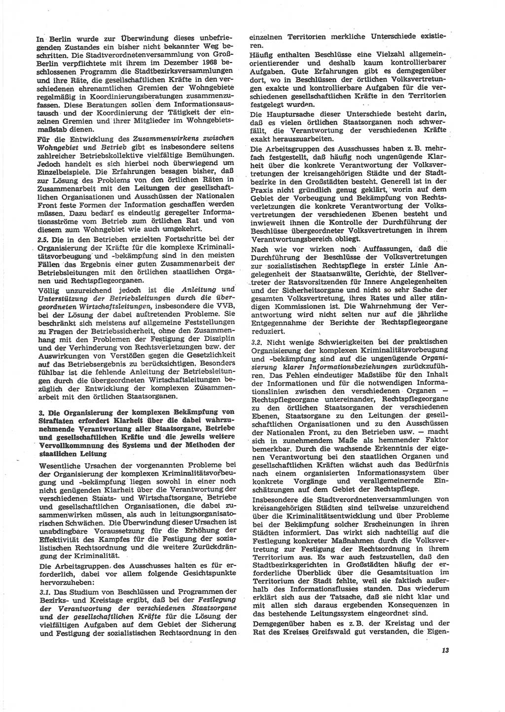Neue Justiz (NJ), Zeitschrift für Recht und Rechtswissenschaft [Deutsche Demokratische Republik (DDR)], 24. Jahrgang 1970, Seite 13 (NJ DDR 1970, S. 13)