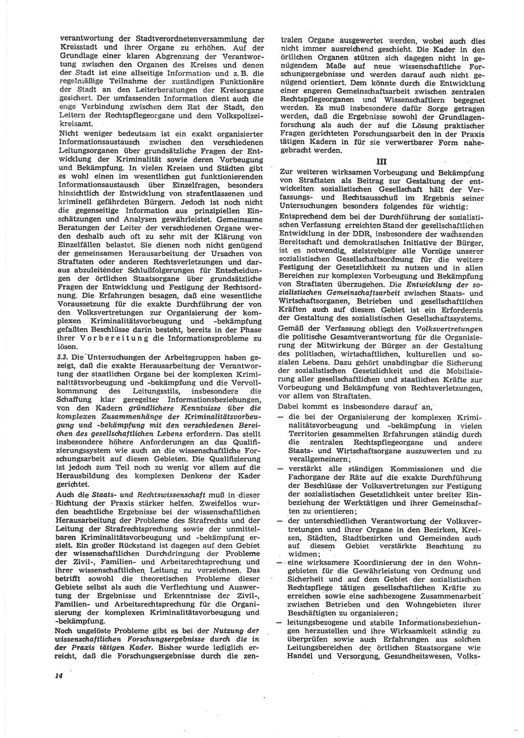 Neue Justiz (NJ), Zeitschrift für Recht und Rechtswissenschaft [Deutsche Demokratische Republik (DDR)], 24. Jahrgang 1970, Seite 14 (NJ DDR 1970, S. 14)