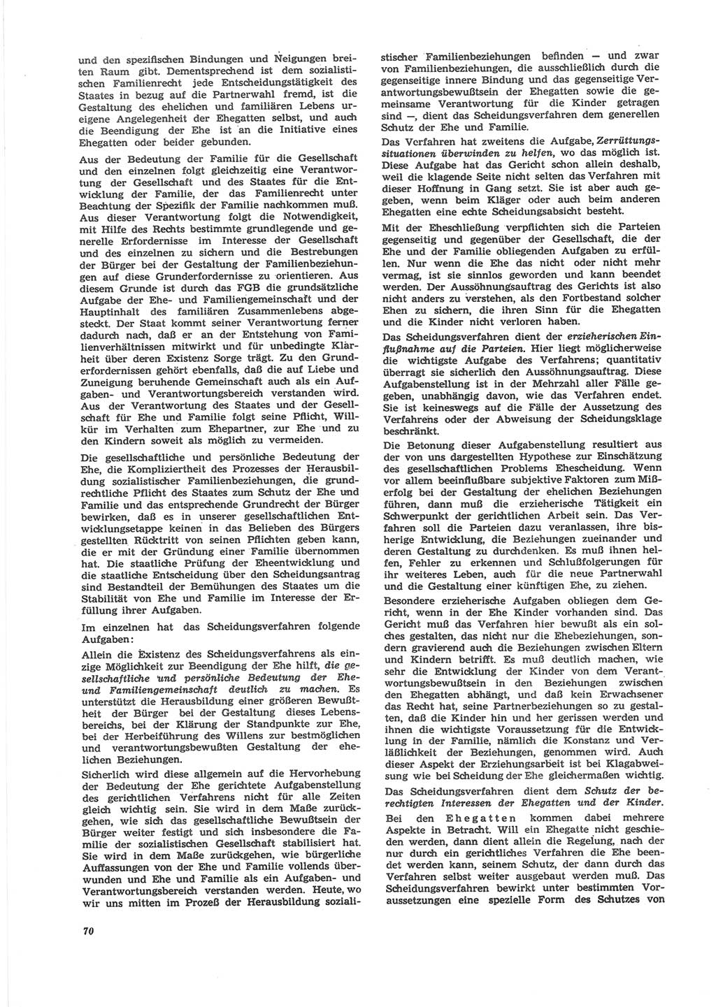 Neue Justiz (NJ), Zeitschrift für Recht und Rechtswissenschaft [Deutsche Demokratische Republik (DDR)], 24. Jahrgang 1970, Seite 70 (NJ DDR 1970, S. 70)