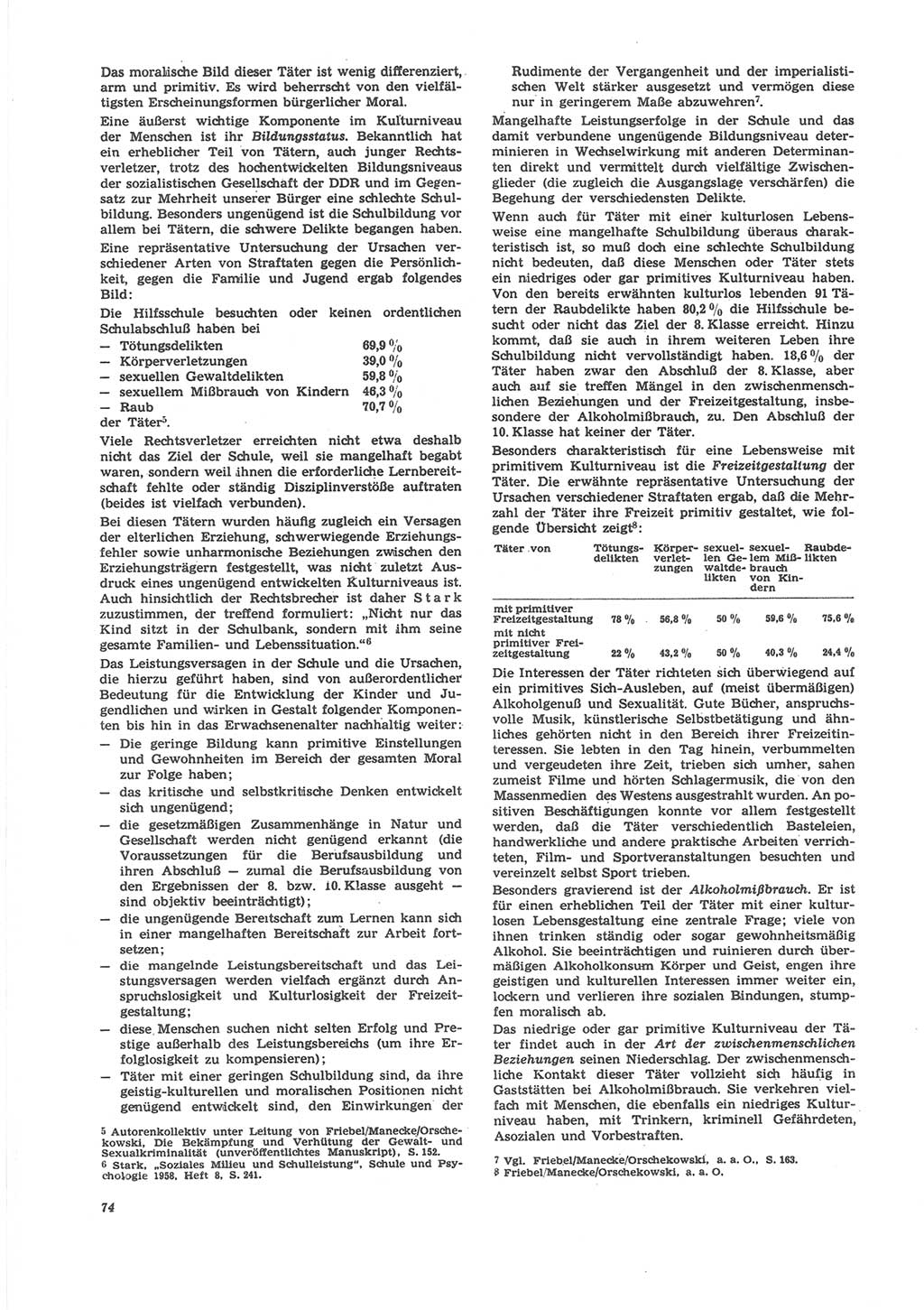 Neue Justiz (NJ), Zeitschrift für Recht und Rechtswissenschaft [Deutsche Demokratische Republik (DDR)], 24. Jahrgang 1970, Seite 74 (NJ DDR 1970, S. 74)