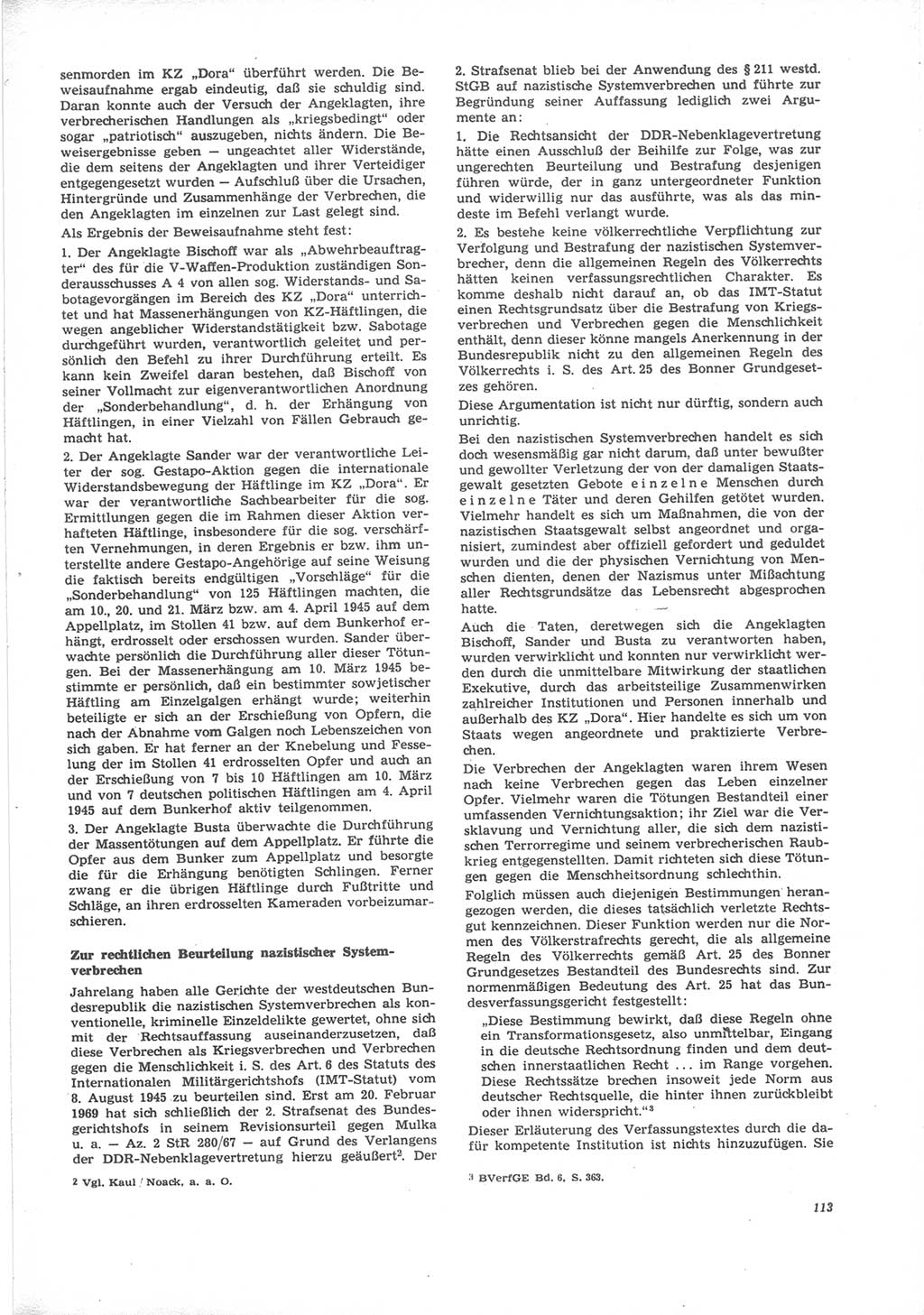 Neue Justiz (NJ), Zeitschrift für Recht und Rechtswissenschaft [Deutsche Demokratische Republik (DDR)], 24. Jahrgang 1970, Seite 113 (NJ DDR 1970, S. 113)