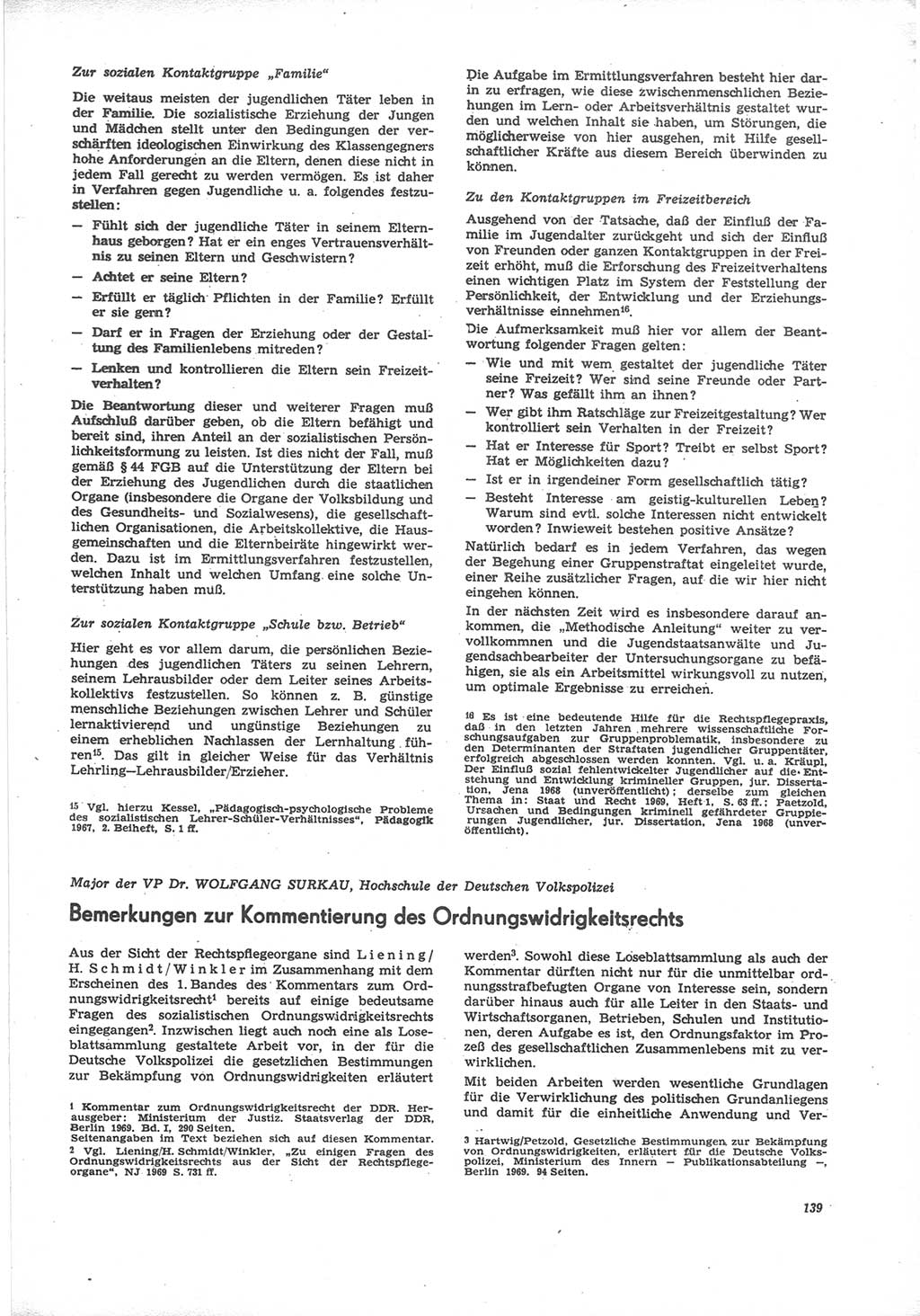 Neue Justiz (NJ), Zeitschrift für Recht und Rechtswissenschaft [Deutsche Demokratische Republik (DDR)], 24. Jahrgang 1970, Seite 139 (NJ DDR 1970, S. 139)