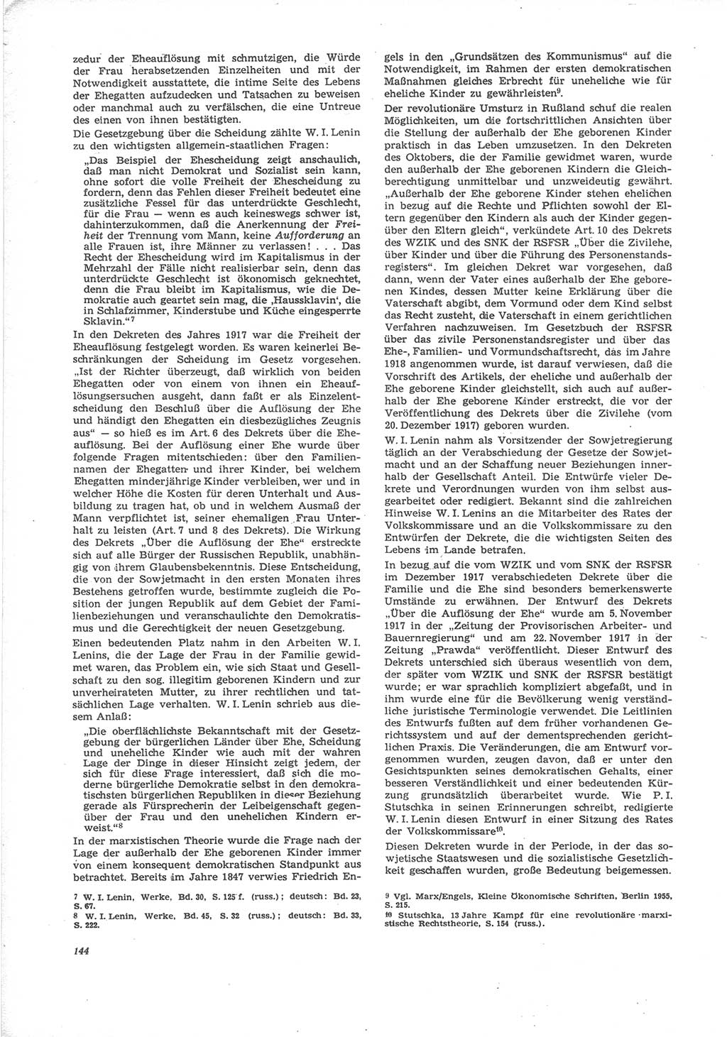 Neue Justiz (NJ), Zeitschrift für Recht und Rechtswissenschaft [Deutsche Demokratische Republik (DDR)], 24. Jahrgang 1970, Seite 144 (NJ DDR 1970, S. 144)