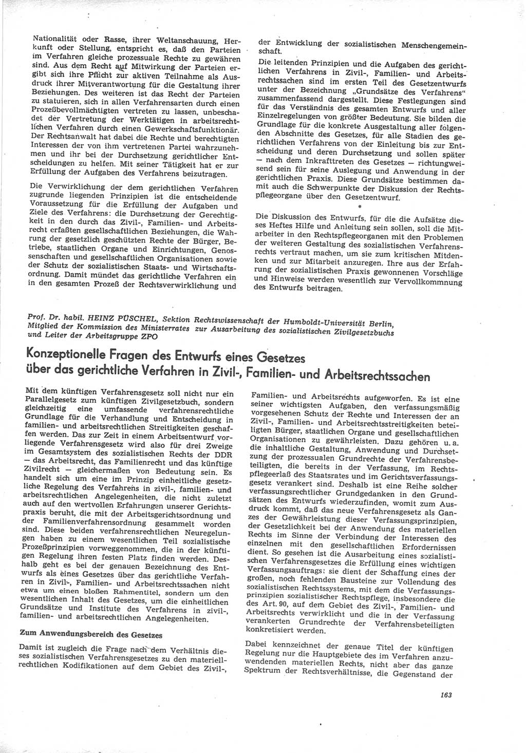 Neue Justiz (NJ), Zeitschrift für Recht und Rechtswissenschaft [Deutsche Demokratische Republik (DDR)], 24. Jahrgang 1970, Seite 163 (NJ DDR 1970, S. 163)