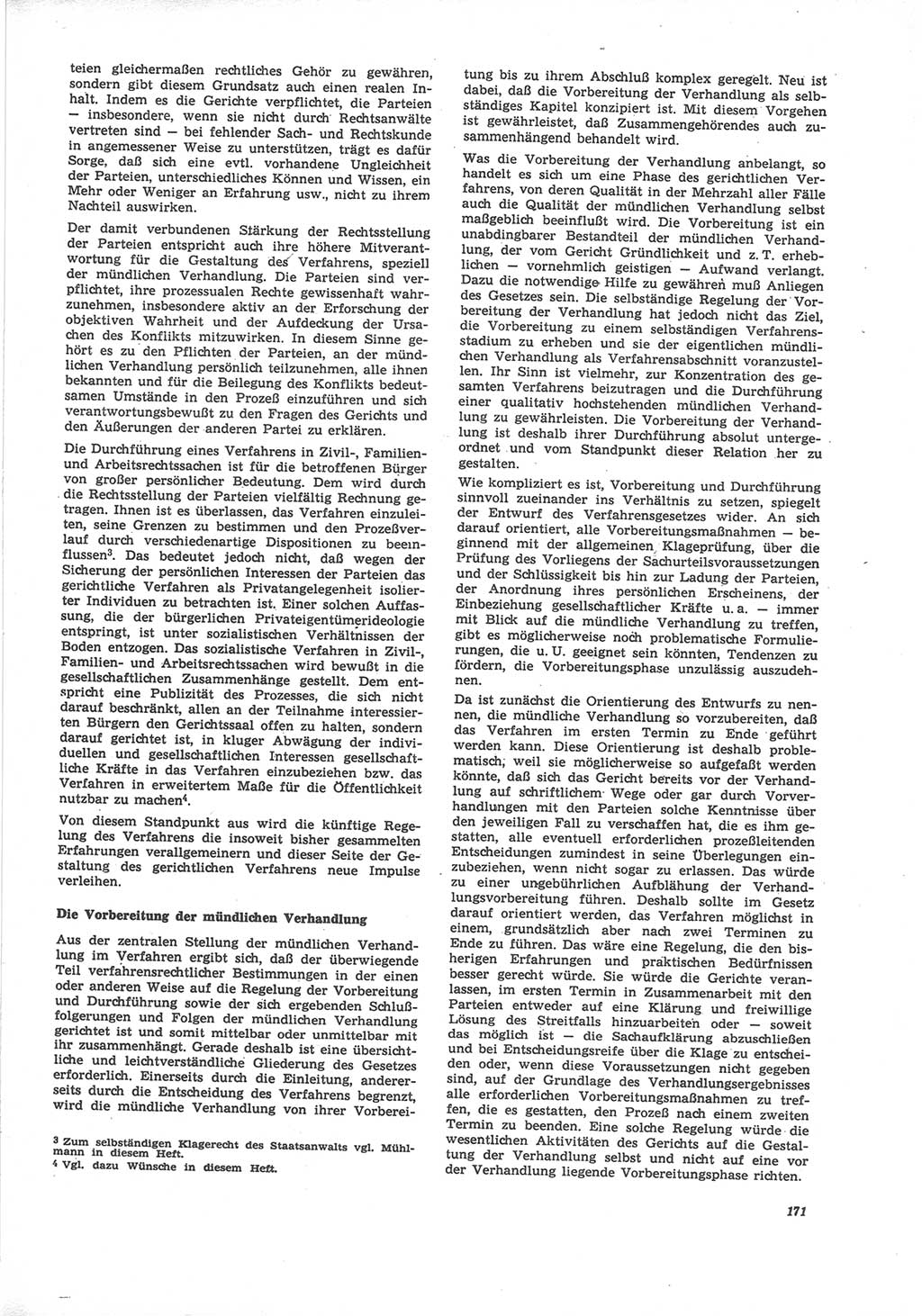 Neue Justiz (NJ), Zeitschrift für Recht und Rechtswissenschaft [Deutsche Demokratische Republik (DDR)], 24. Jahrgang 1970, Seite 171 (NJ DDR 1970, S. 171)