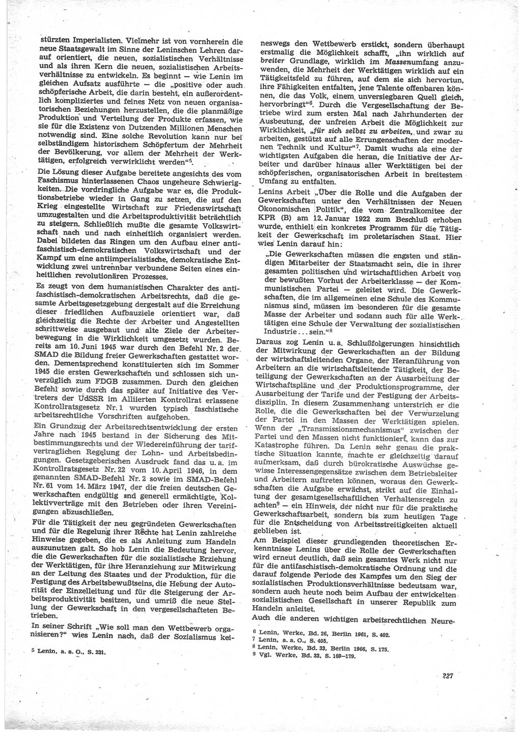 Neue Justiz (NJ), Zeitschrift für Recht und Rechtswissenschaft [Deutsche Demokratische Republik (DDR)], 24. Jahrgang 1970, Seite 227 (NJ DDR 1970, S. 227)