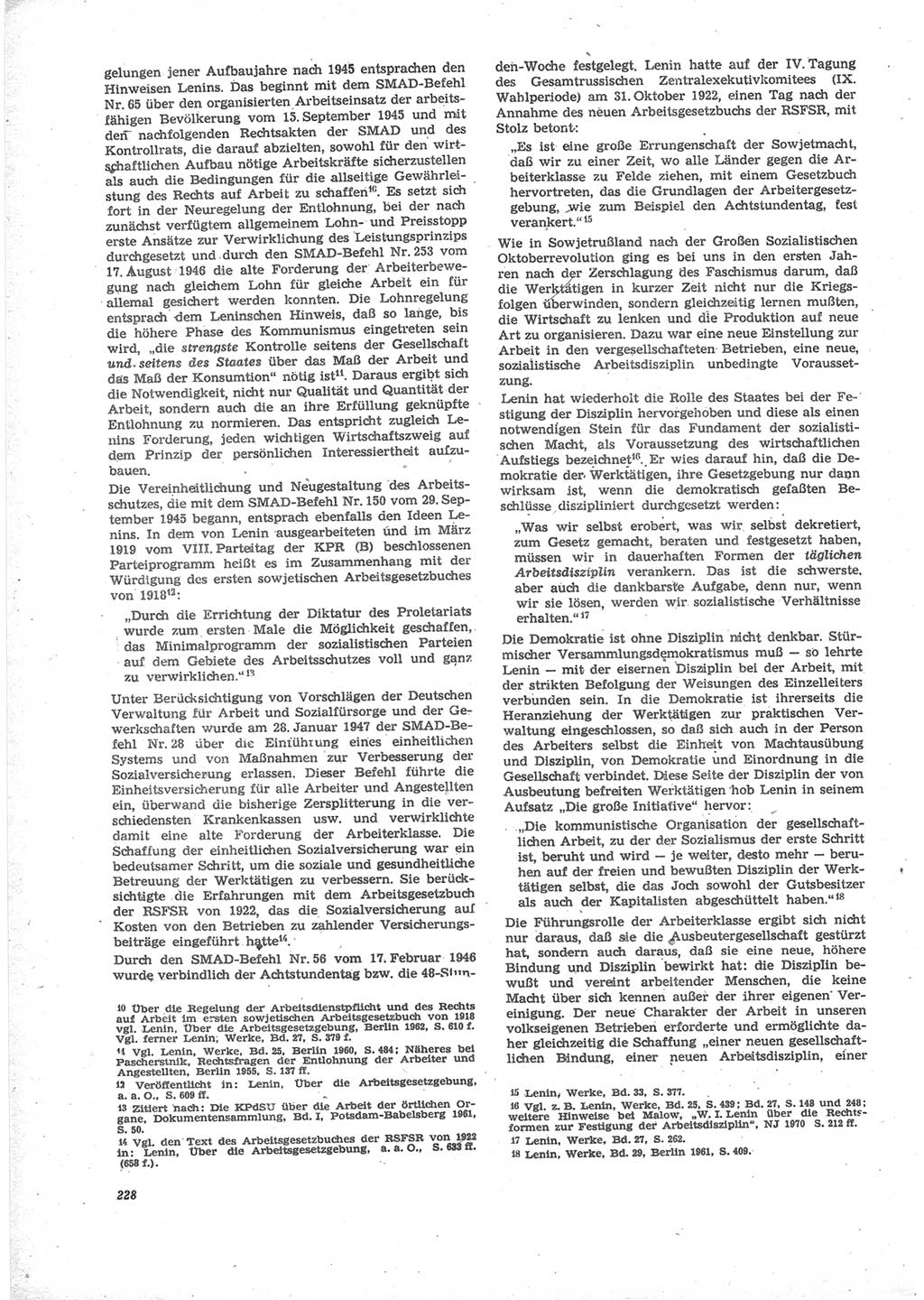 Neue Justiz (NJ), Zeitschrift für Recht und Rechtswissenschaft [Deutsche Demokratische Republik (DDR)], 24. Jahrgang 1970, Seite 228 (NJ DDR 1970, S. 228)