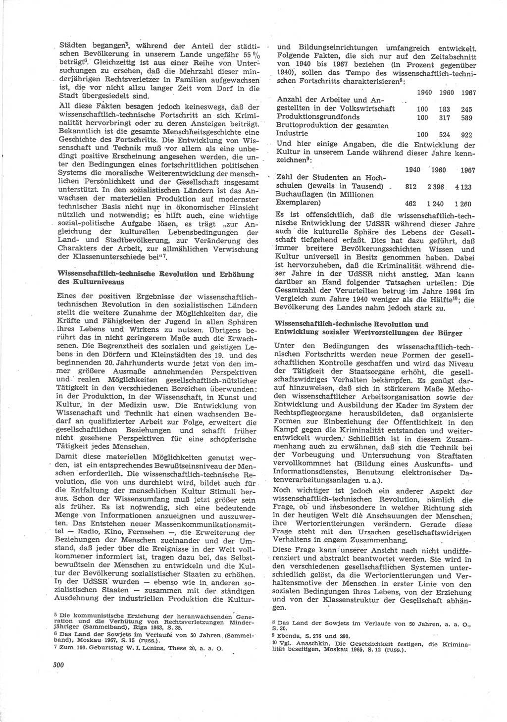 Neue Justiz (NJ), Zeitschrift für Recht und Rechtswissenschaft [Deutsche Demokratische Republik (DDR)], 24. Jahrgang 1970, Seite 300 (NJ DDR 1970, S. 300)