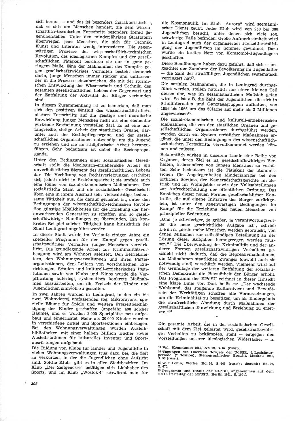 Neue Justiz (NJ), Zeitschrift für Recht und Rechtswissenschaft [Deutsche Demokratische Republik (DDR)], 24. Jahrgang 1970, Seite 302 (NJ DDR 1970, S. 302)