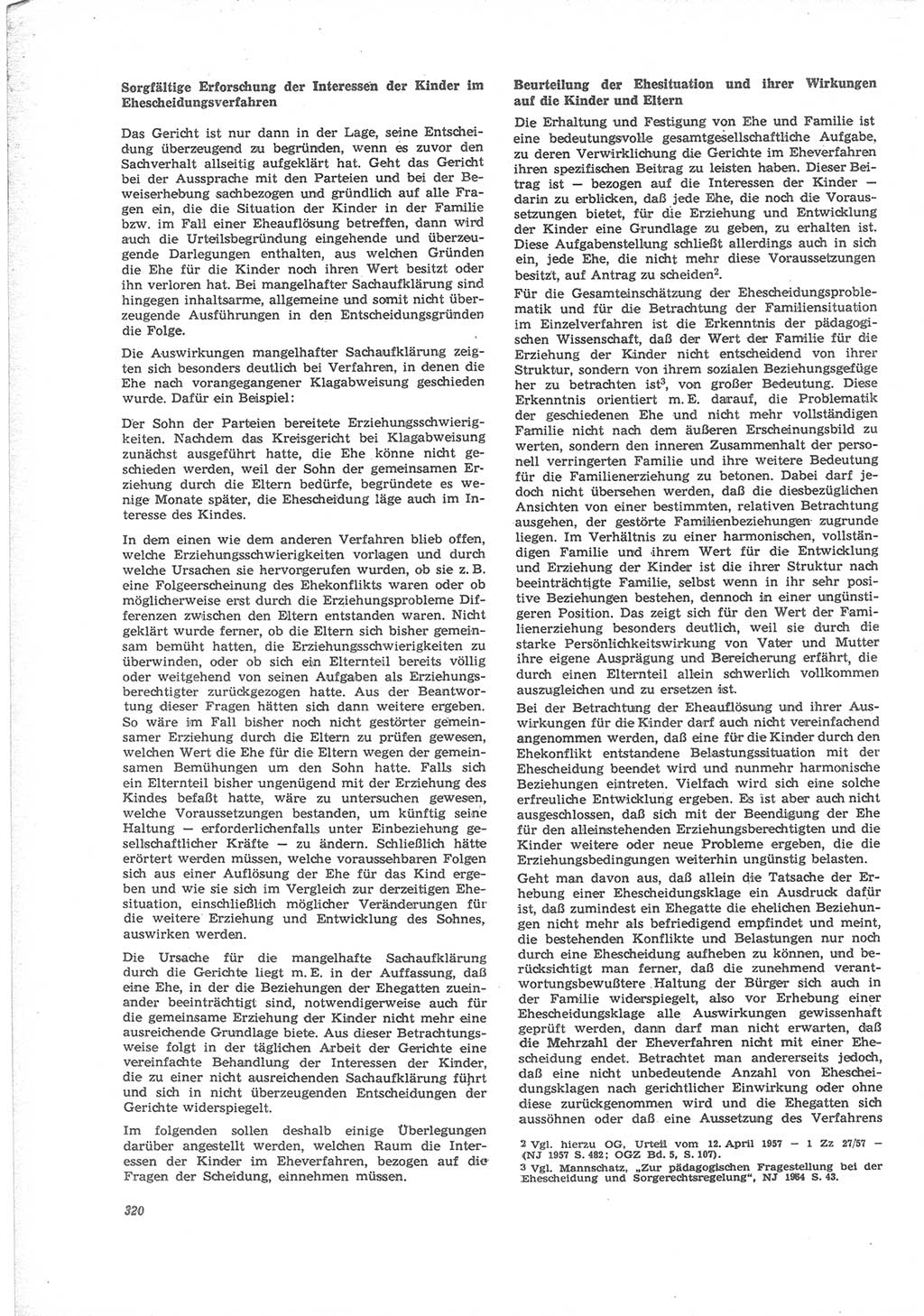 Neue Justiz (NJ), Zeitschrift für Recht und Rechtswissenschaft [Deutsche Demokratische Republik (DDR)], 24. Jahrgang 1970, Seite 320 (NJ DDR 1970, S. 320)