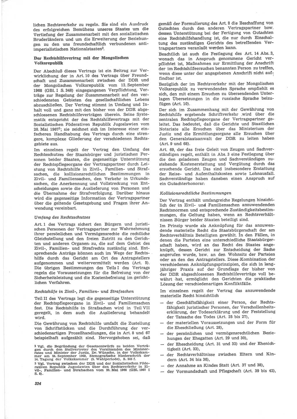 Neue Justiz (NJ), Zeitschrift für Recht und Rechtswissenschaft [Deutsche Demokratische Republik (DDR)], 24. Jahrgang 1970, Seite 324 (NJ DDR 1970, S. 324)