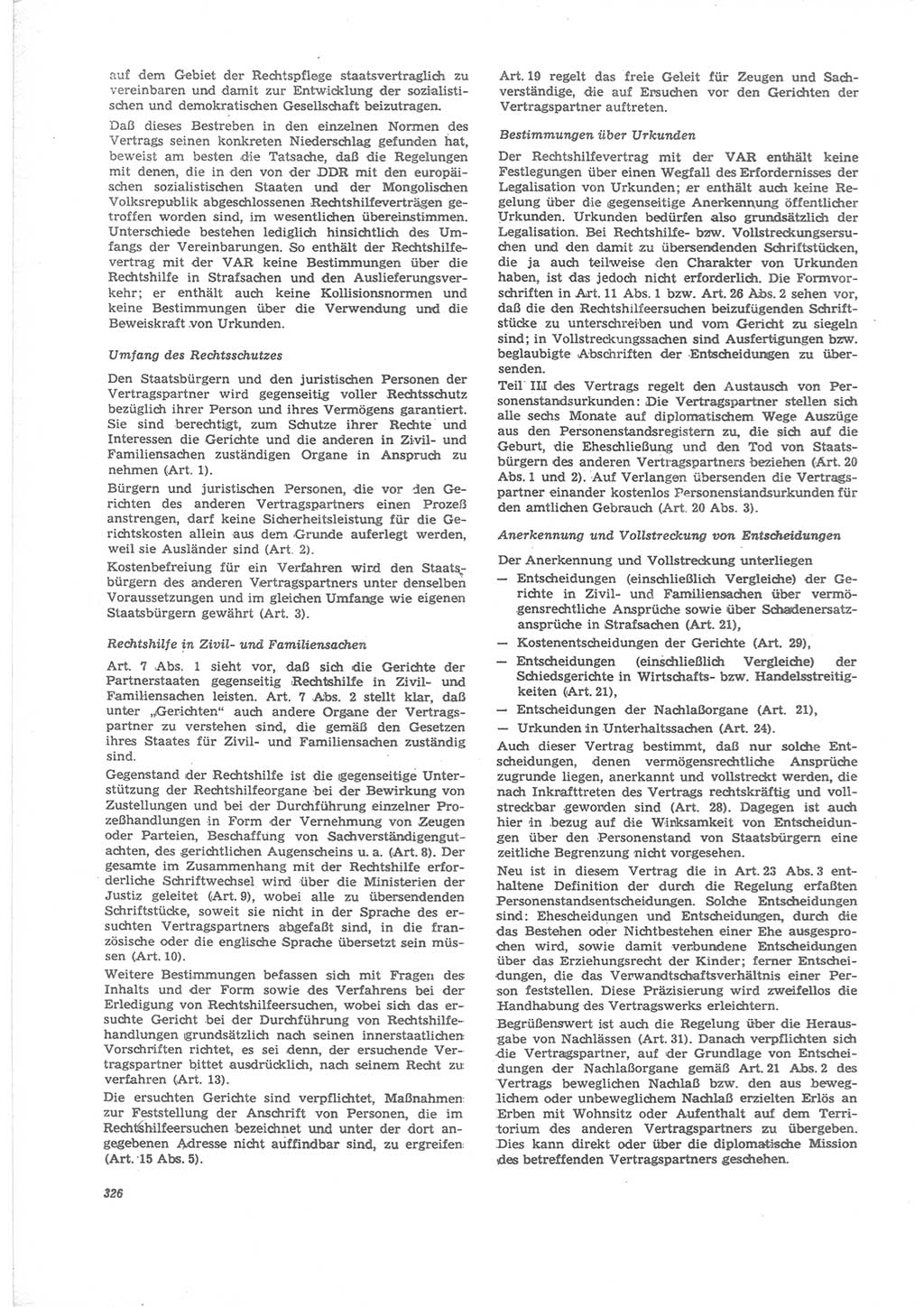 Neue Justiz (NJ), Zeitschrift für Recht und Rechtswissenschaft [Deutsche Demokratische Republik (DDR)], 24. Jahrgang 1970, Seite 326 (NJ DDR 1970, S. 326)