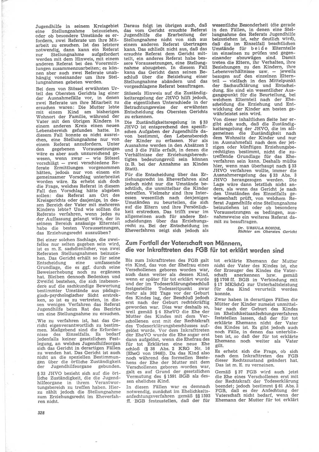 Neue Justiz (NJ), Zeitschrift für Recht und Rechtswissenschaft [Deutsche Demokratische Republik (DDR)], 24. Jahrgang 1970, Seite 328 (NJ DDR 1970, S. 328)