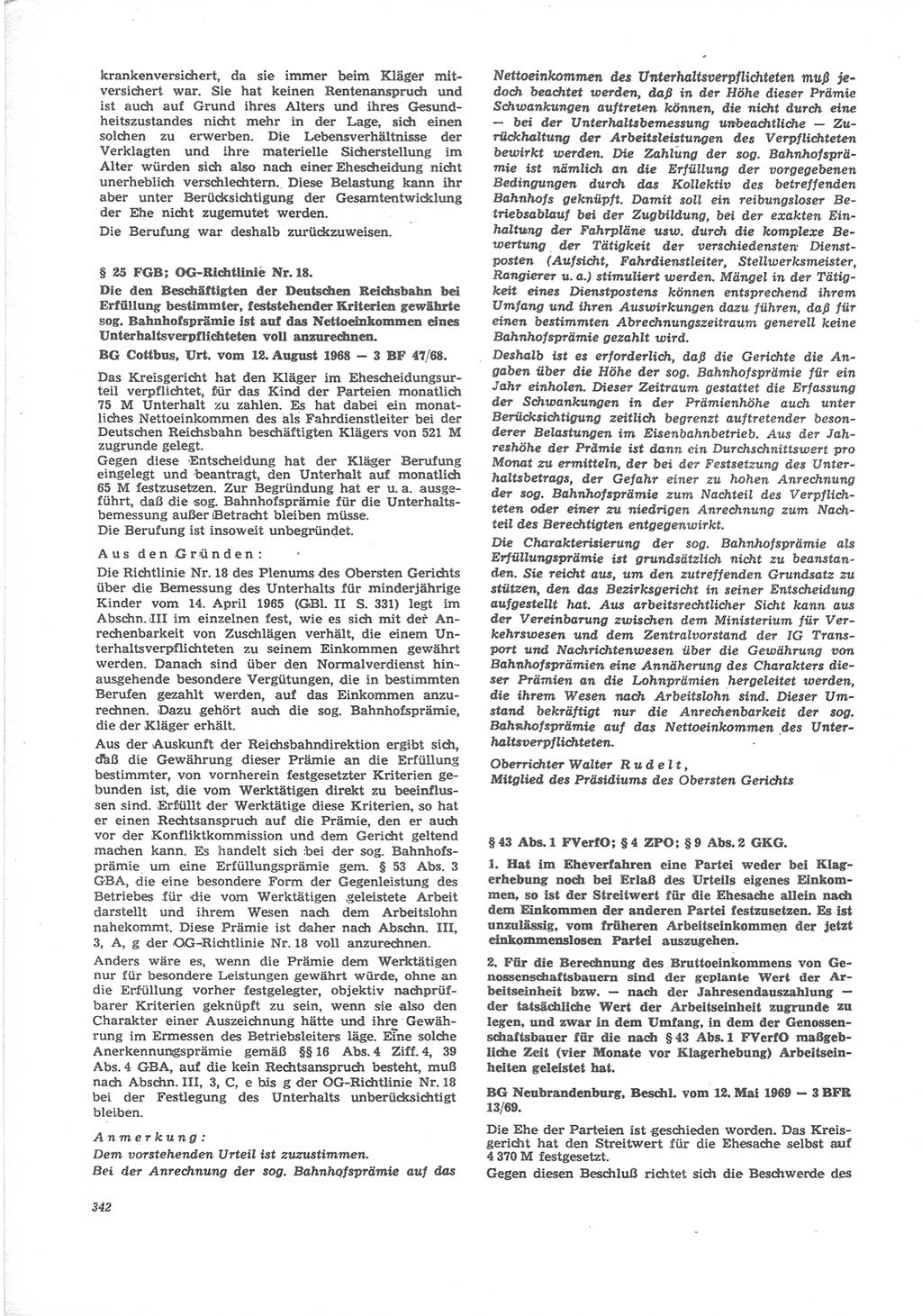 Neue Justiz (NJ), Zeitschrift für Recht und Rechtswissenschaft [Deutsche Demokratische Republik (DDR)], 24. Jahrgang 1970, Seite 342 (NJ DDR 1970, S. 342)