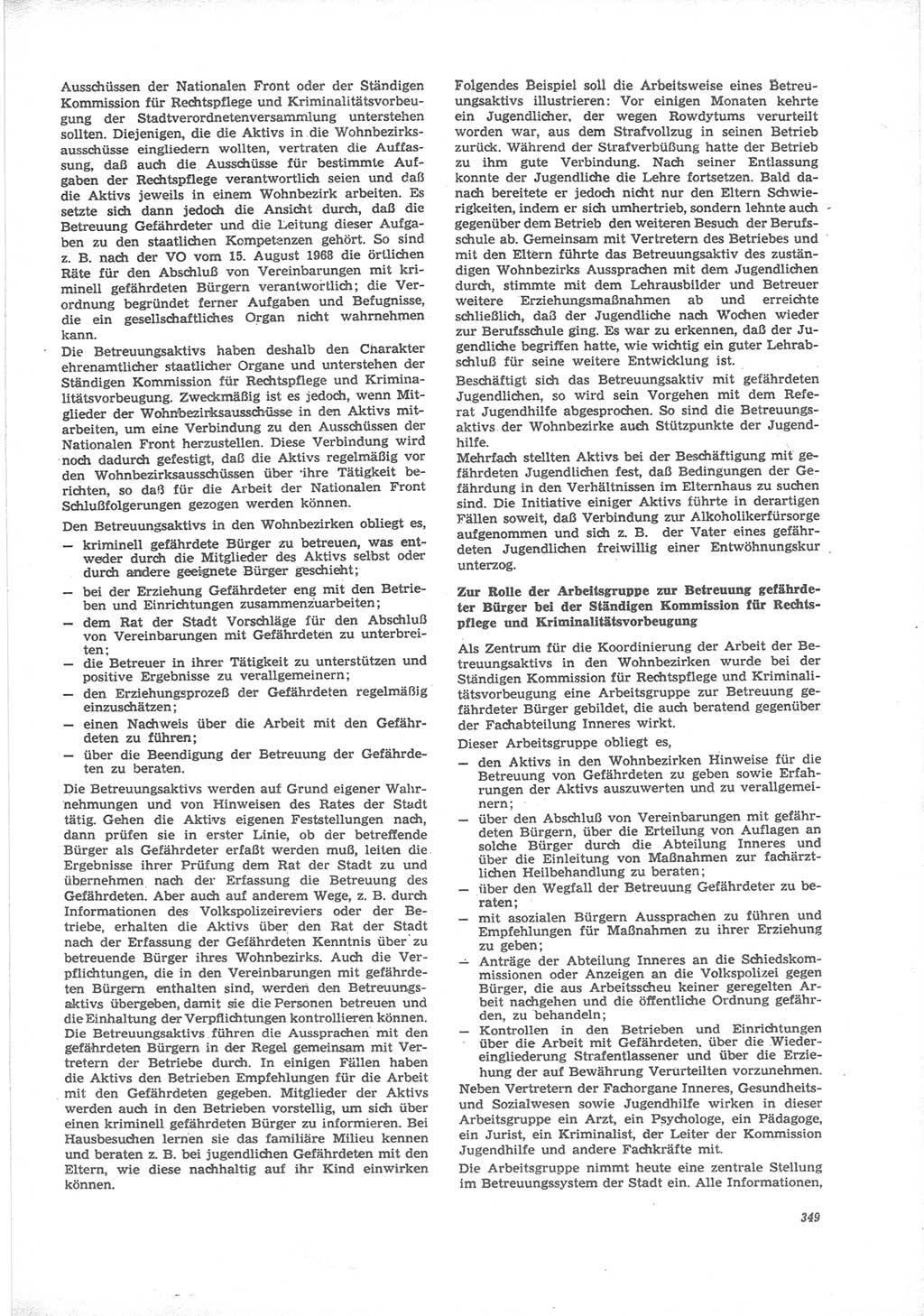 Neue Justiz (NJ), Zeitschrift für Recht und Rechtswissenschaft [Deutsche Demokratische Republik (DDR)], 24. Jahrgang 1970, Seite 349 (NJ DDR 1970, S. 349)