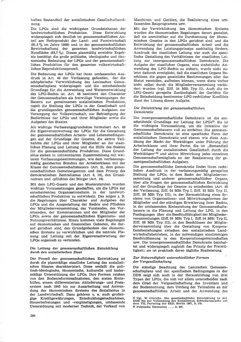 Neue Justiz (NJ), Zeitschrift für Recht und Rechtswissenschaft [Deutsche Demokratische Republik (DDR)], 24. Jahrgang 1970, Seite 380 (NJ DDR 1970, S. 380)