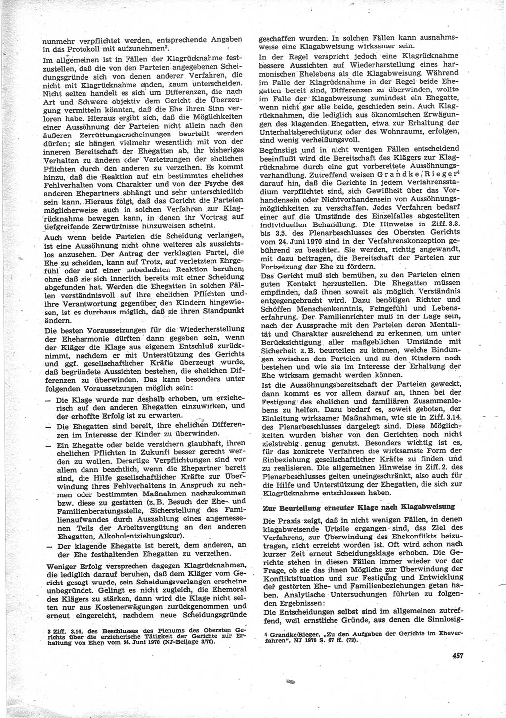 Neue Justiz (NJ), Zeitschrift für Recht und Rechtswissenschaft [Deutsche Demokratische Republik (DDR)], 24. Jahrgang 1970, Seite 457 (NJ DDR 1970, S. 457)