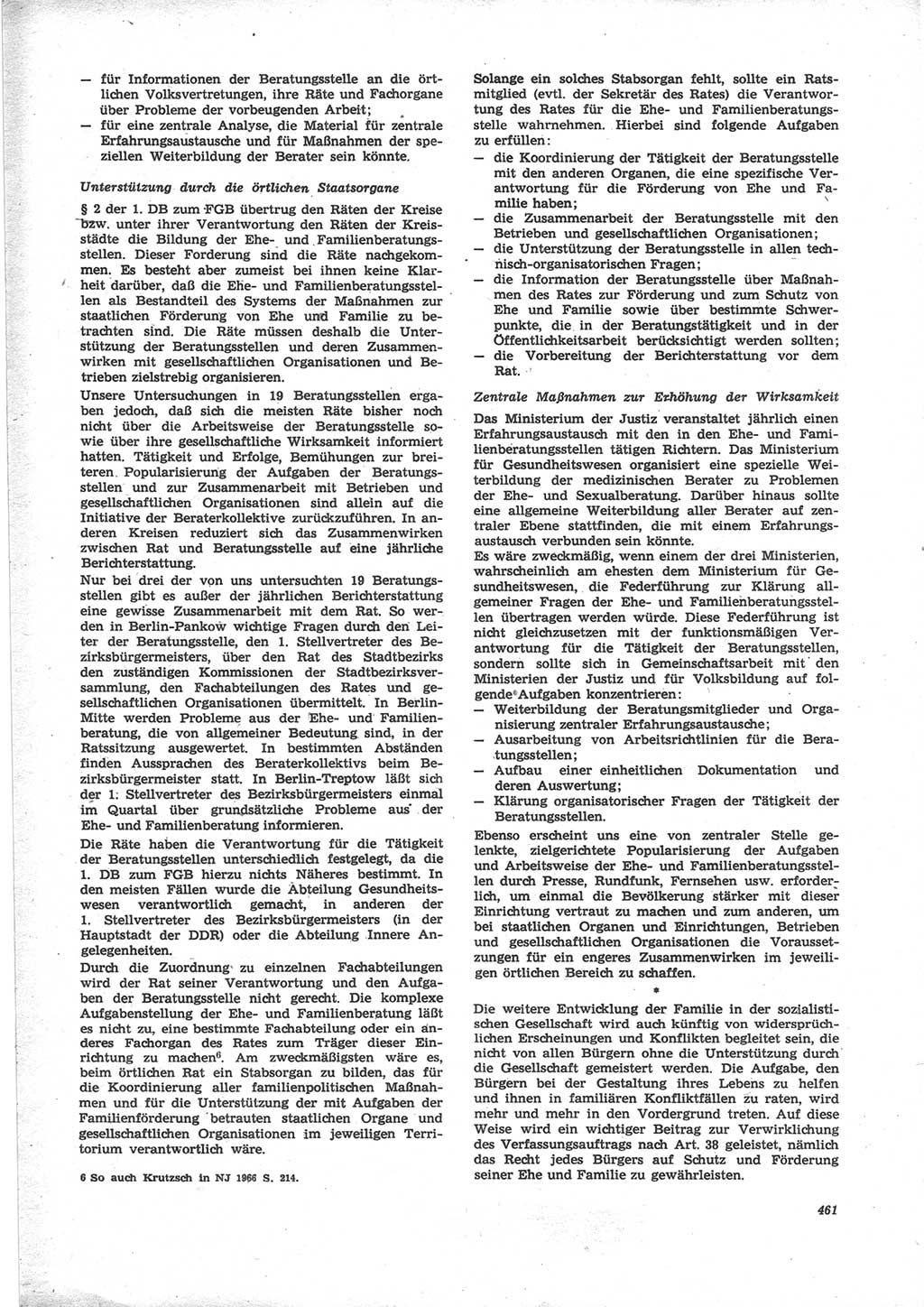 Neue Justiz (NJ), Zeitschrift für Recht und Rechtswissenschaft [Deutsche Demokratische Republik (DDR)], 24. Jahrgang 1970, Seite 461 (NJ DDR 1970, S. 461)