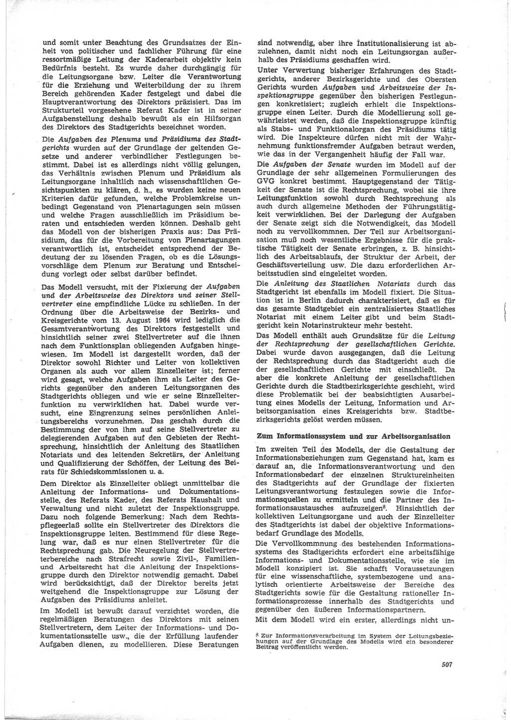 Neue Justiz (NJ), Zeitschrift für Recht und Rechtswissenschaft [Deutsche Demokratische Republik (DDR)], 24. Jahrgang 1970, Seite 507 (NJ DDR 1970, S. 507)