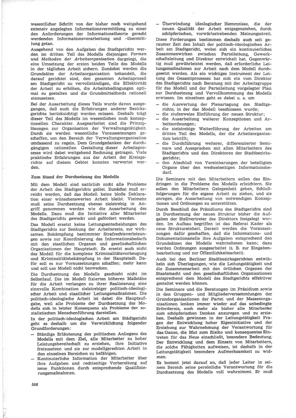 Neue Justiz (NJ), Zeitschrift für Recht und Rechtswissenschaft [Deutsche Demokratische Republik (DDR)], 24. Jahrgang 1970, Seite 508 (NJ DDR 1970, S. 508)