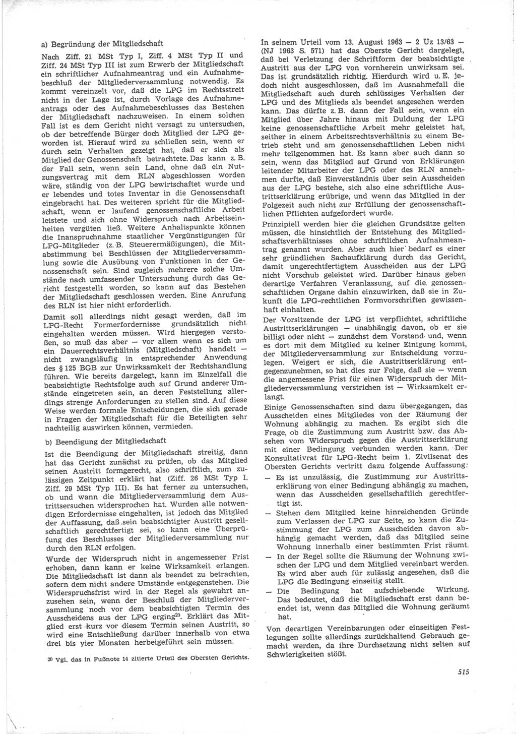 Neue Justiz (NJ), Zeitschrift für Recht und Rechtswissenschaft [Deutsche Demokratische Republik (DDR)], 24. Jahrgang 1970, Seite 515 (NJ DDR 1970, S. 515)