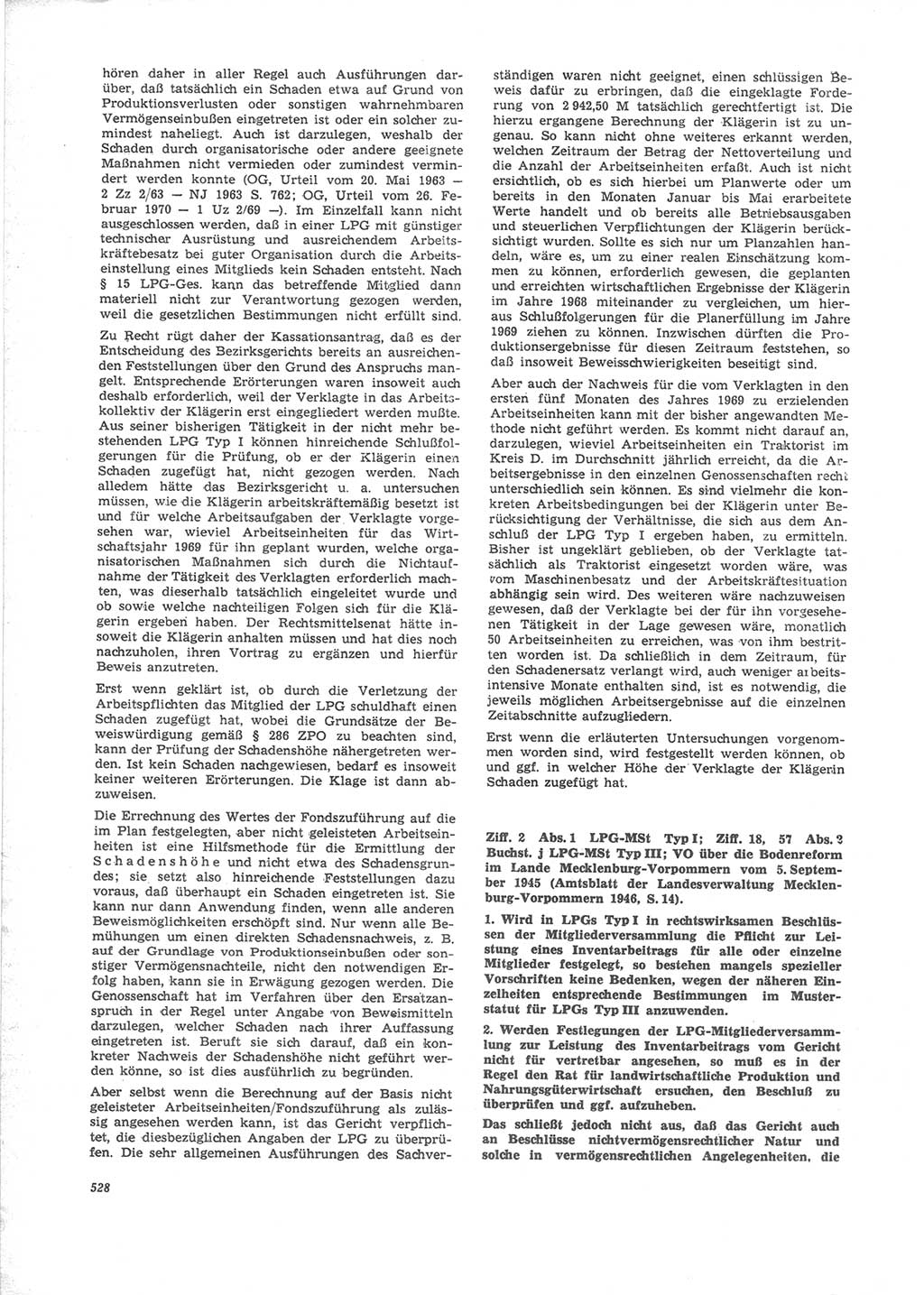 Neue Justiz (NJ), Zeitschrift für Recht und Rechtswissenschaft [Deutsche Demokratische Republik (DDR)], 24. Jahrgang 1970, Seite 528 (NJ DDR 1970, S. 528)