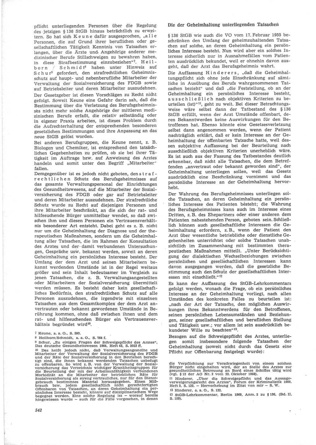 Neue Justiz (NJ), Zeitschrift für Recht und Rechtswissenschaft [Deutsche Demokratische Republik (DDR)], 24. Jahrgang 1970, Seite 542 (NJ DDR 1970, S. 542)