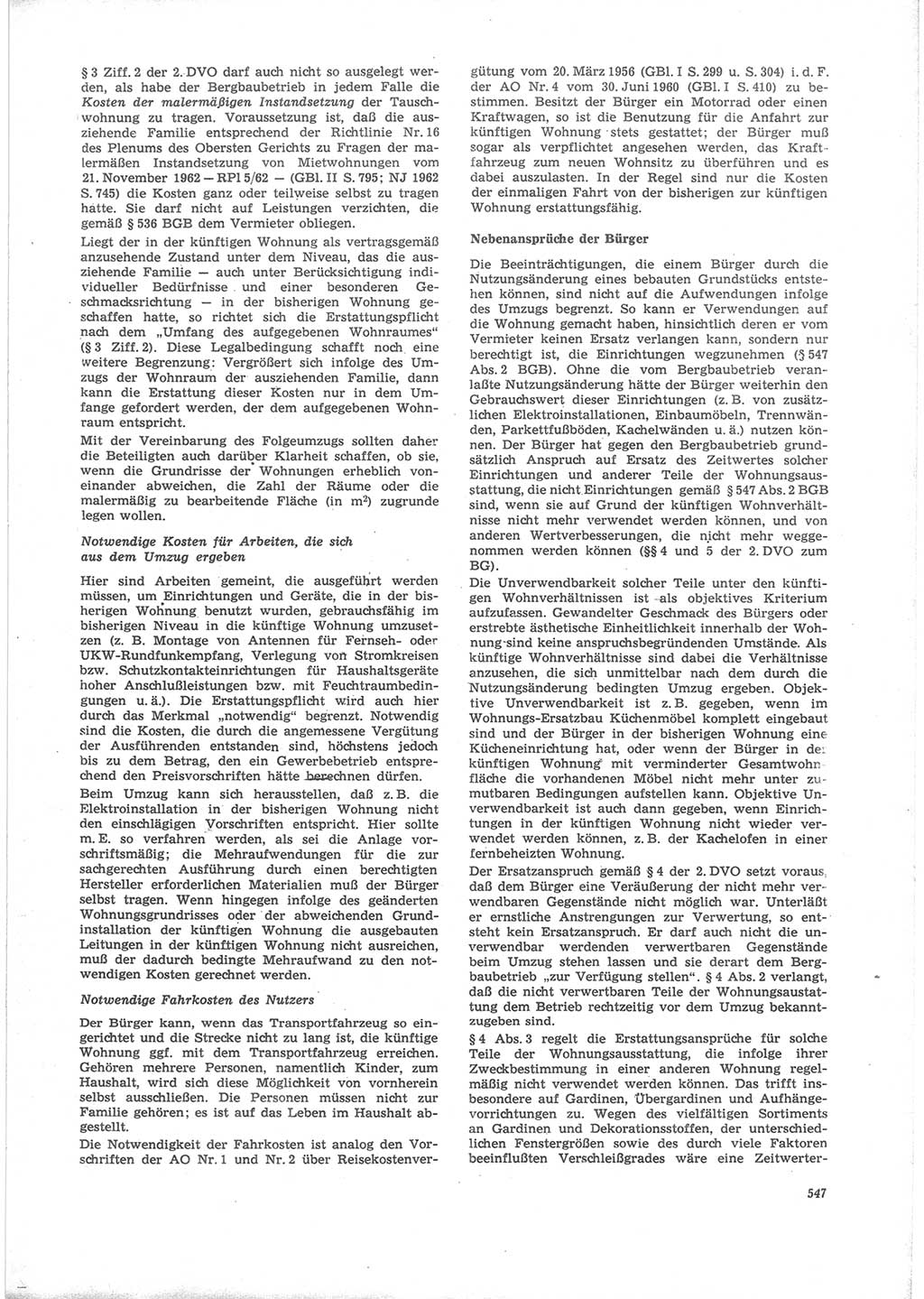 Neue Justiz (NJ), Zeitschrift für Recht und Rechtswissenschaft [Deutsche Demokratische Republik (DDR)], 24. Jahrgang 1970, Seite 547 (NJ DDR 1970, S. 547)