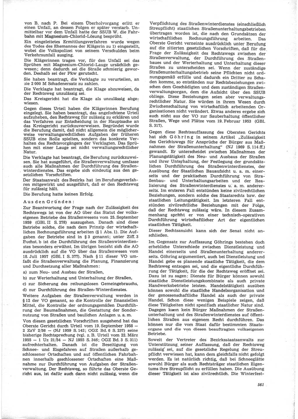Neue Justiz (NJ), Zeitschrift für Recht und Rechtswissenschaft [Deutsche Demokratische Republik (DDR)], 24. Jahrgang 1970, Seite 561 (NJ DDR 1970, S. 561)