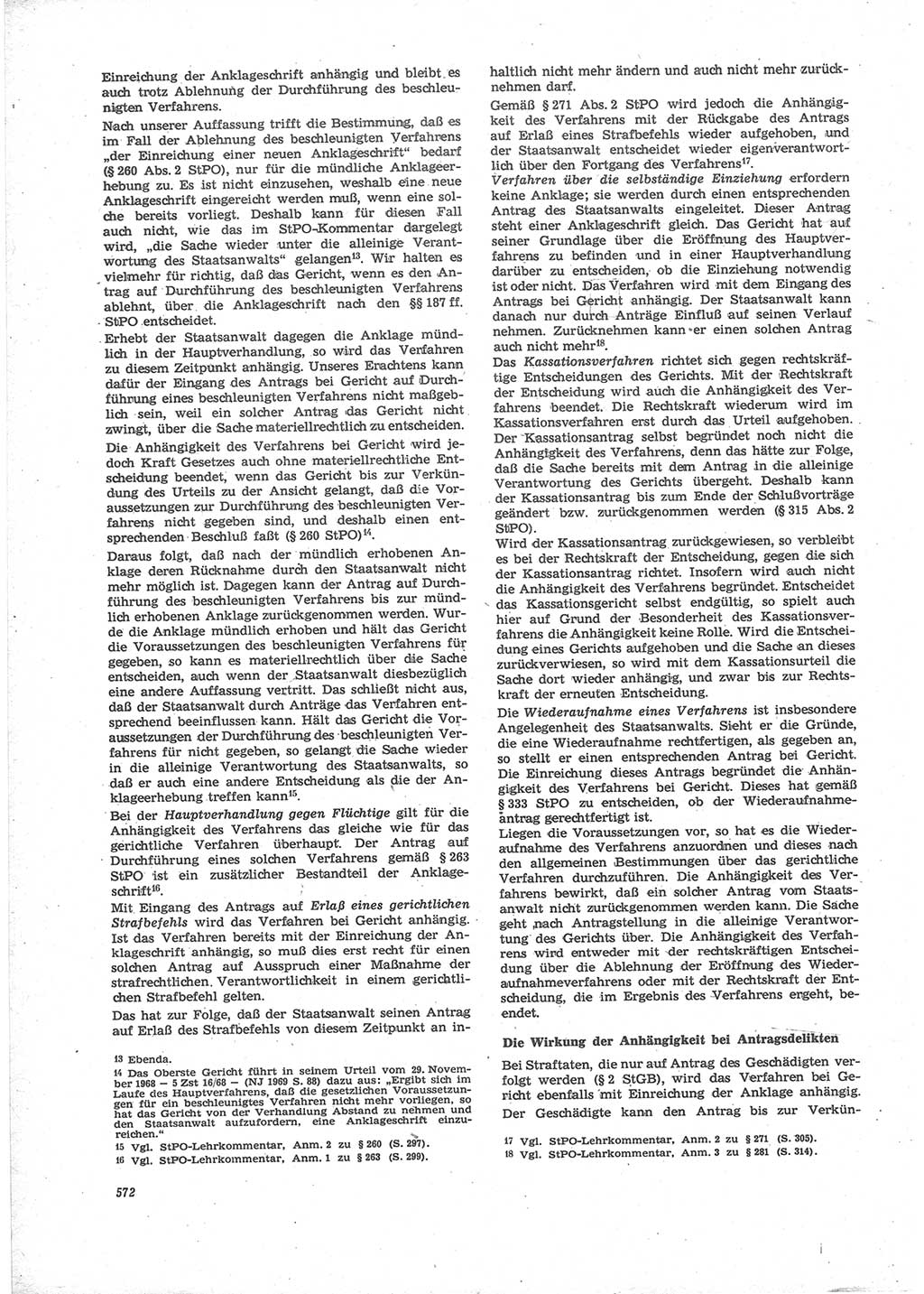 Neue Justiz (NJ), Zeitschrift für Recht und Rechtswissenschaft [Deutsche Demokratische Republik (DDR)], 24. Jahrgang 1970, Seite 572 (NJ DDR 1970, S. 572)