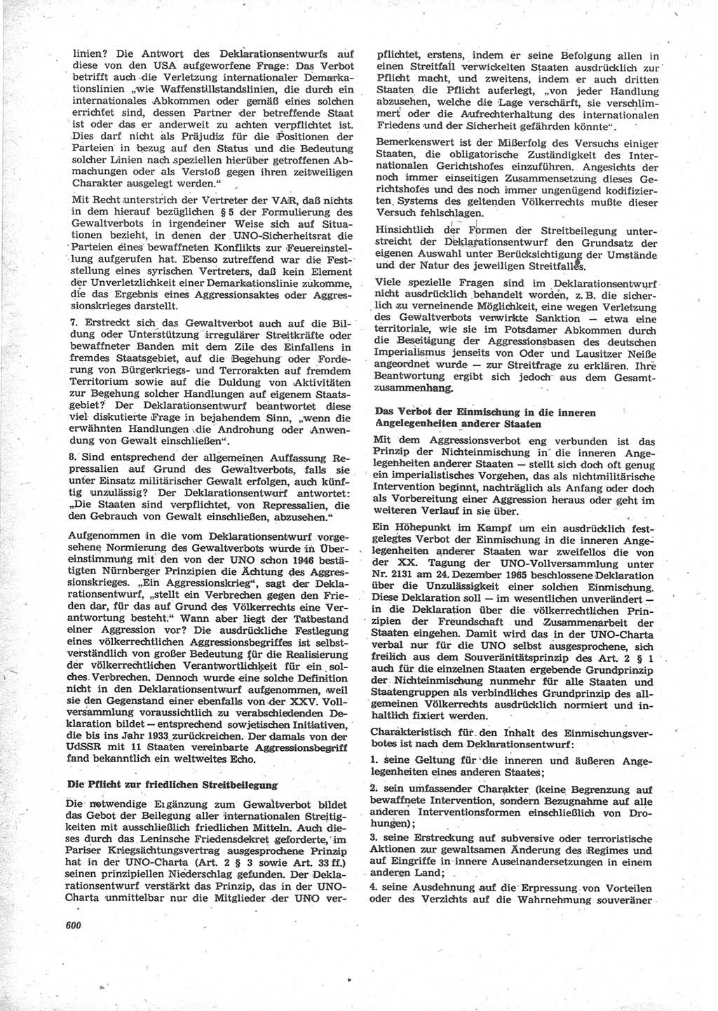 Neue Justiz (NJ), Zeitschrift für Recht und Rechtswissenschaft [Deutsche Demokratische Republik (DDR)], 24. Jahrgang 1970, Seite 600 (NJ DDR 1970, S. 600)