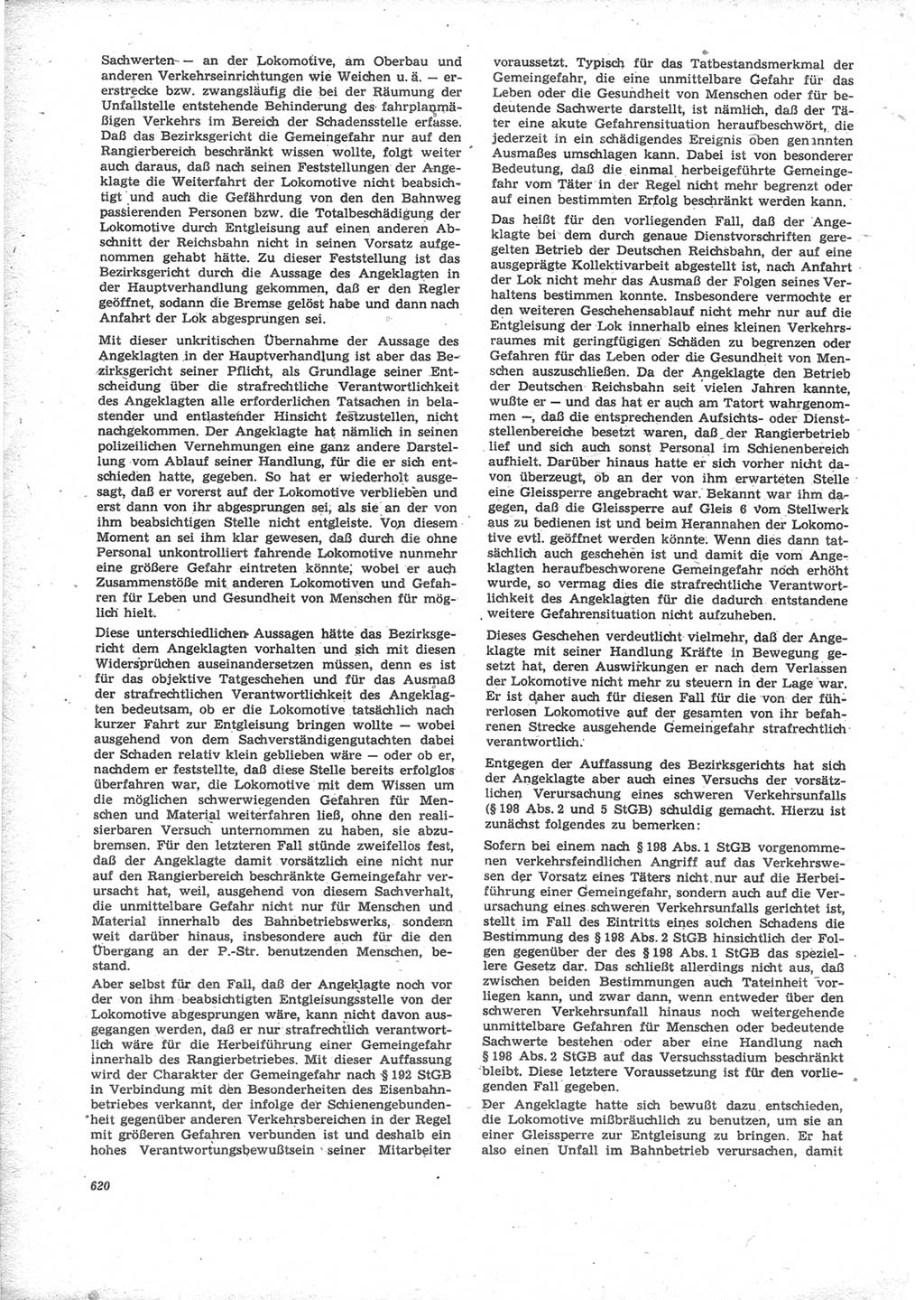 Neue Justiz (NJ), Zeitschrift für Recht und Rechtswissenschaft [Deutsche Demokratische Republik (DDR)], 24. Jahrgang 1970, Seite 620 (NJ DDR 1970, S. 620)