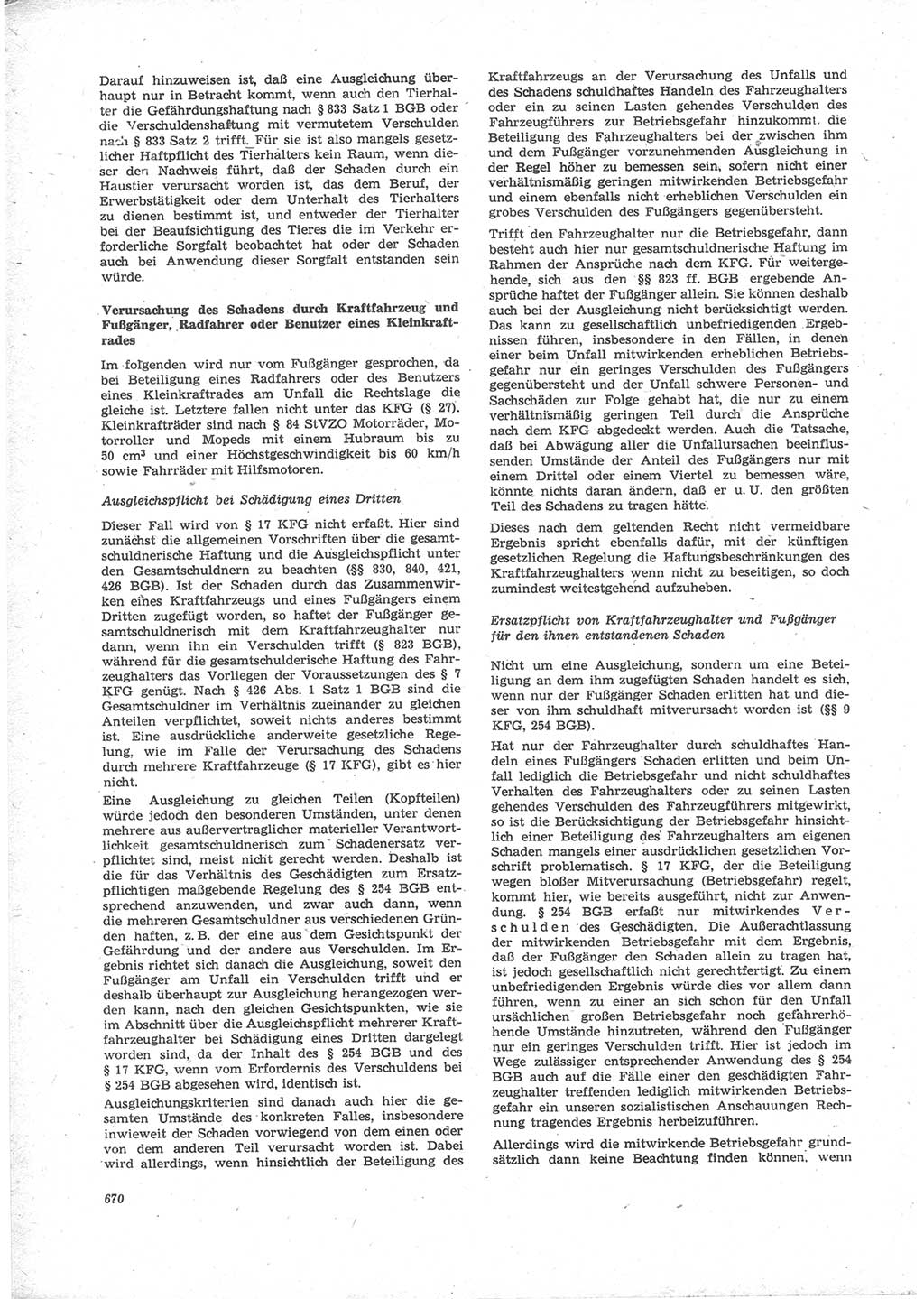 Neue Justiz (NJ), Zeitschrift für Recht und Rechtswissenschaft [Deutsche Demokratische Republik (DDR)], 24. Jahrgang 1970, Seite 670 (NJ DDR 1970, S. 670)