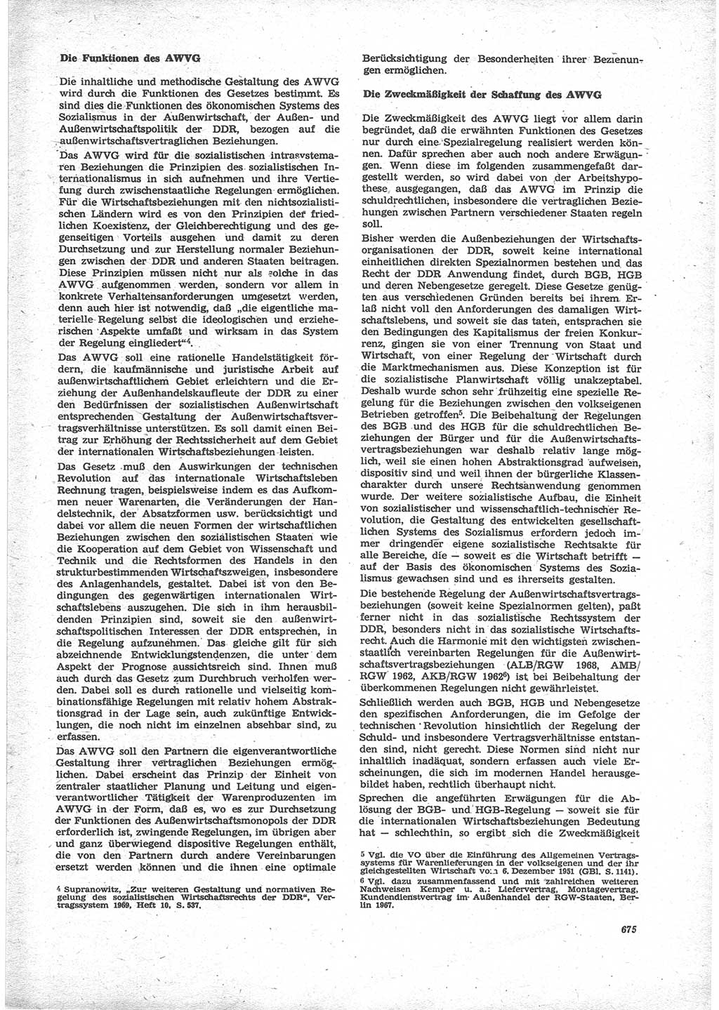 Neue Justiz (NJ), Zeitschrift für Recht und Rechtswissenschaft [Deutsche Demokratische Republik (DDR)], 24. Jahrgang 1970, Seite 675 (NJ DDR 1970, S. 675)