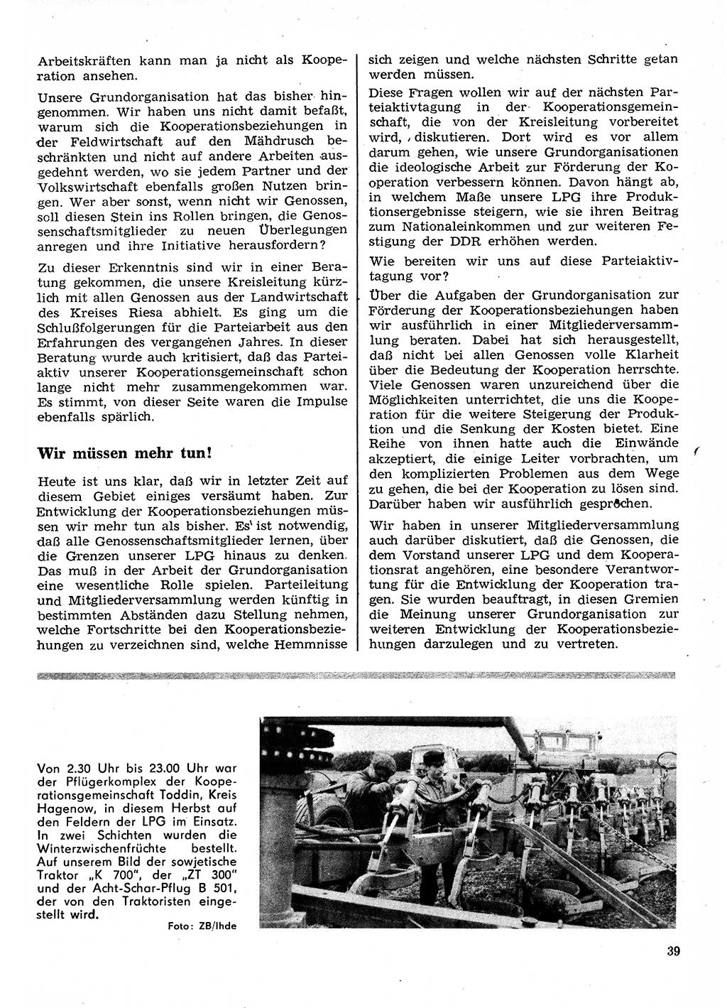 Neuer Weg (NW), Organ des Zentralkomitees (ZK) der SED (Sozialistische Einheitspartei Deutschlands) für Fragen des Parteilebens, 26. Jahrgang [Deutsche Demokratische Republik (DDR)] 1971, Seite 39 (NW ZK SED DDR 1971, S. 39)