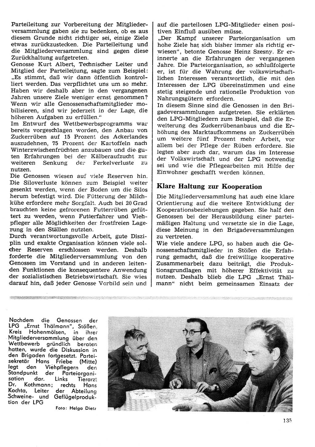 Neuer Weg (NW), Organ des Zentralkomitees (ZK) der SED (Sozialistische Einheitspartei Deutschlands) für Fragen des Parteilebens, 26. Jahrgang [Deutsche Demokratische Republik (DDR)] 1971, Seite 135 (NW ZK SED DDR 1971, S. 135)