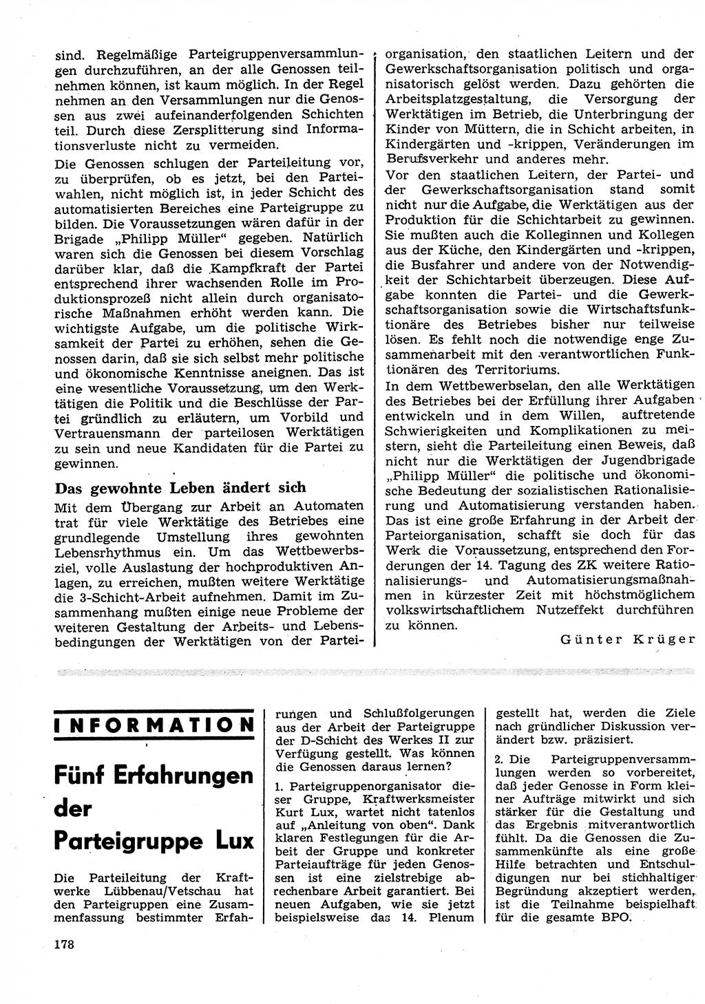 Neuer Weg (NW), Organ des Zentralkomitees (ZK) der SED (Sozialistische Einheitspartei Deutschlands) für Fragen des Parteilebens, 26. Jahrgang [Deutsche Demokratische Republik (DDR)] 1971, Seite 178 (NW ZK SED DDR 1971, S. 178)