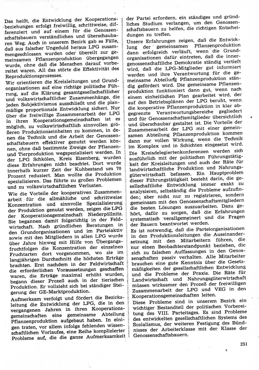 Neuer Weg (NW), Organ des Zentralkomitees (ZK) der SED (Sozialistische Einheitspartei Deutschlands) für Fragen des Parteilebens, 26. Jahrgang [Deutsche Demokratische Republik (DDR)] 1971, Seite 251 (NW ZK SED DDR 1971, S. 251)