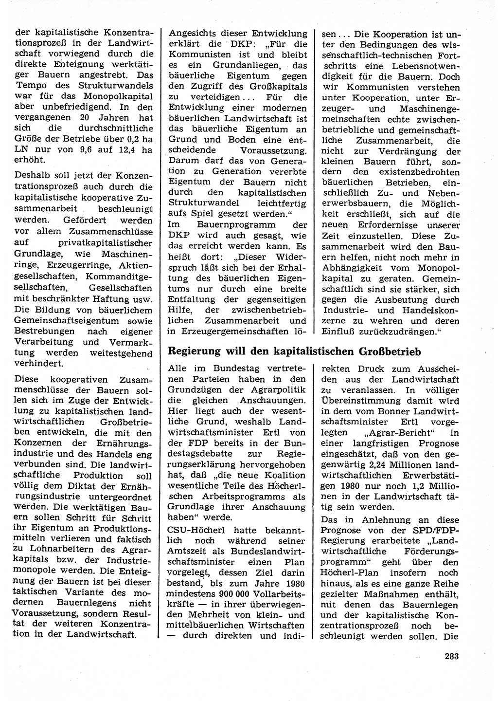 Neuer Weg (NW), Organ des Zentralkomitees (ZK) der SED (Sozialistische Einheitspartei Deutschlands) für Fragen des Parteilebens, 26. Jahrgang [Deutsche Demokratische Republik (DDR)] 1971, Seite 283 (NW ZK SED DDR 1971, S. 283)