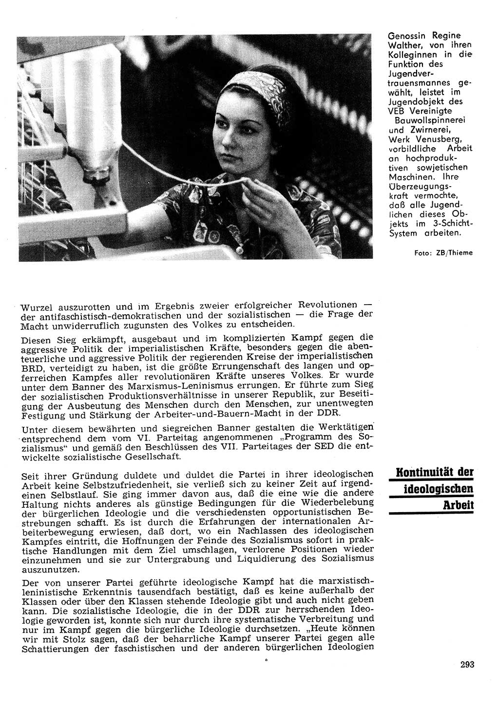 Neuer Weg (NW), Organ des Zentralkomitees (ZK) der SED (Sozialistische Einheitspartei Deutschlands) für Fragen des Parteilebens, 26. Jahrgang [Deutsche Demokratische Republik (DDR)] 1971, Seite 293 (NW ZK SED DDR 1971, S. 293)