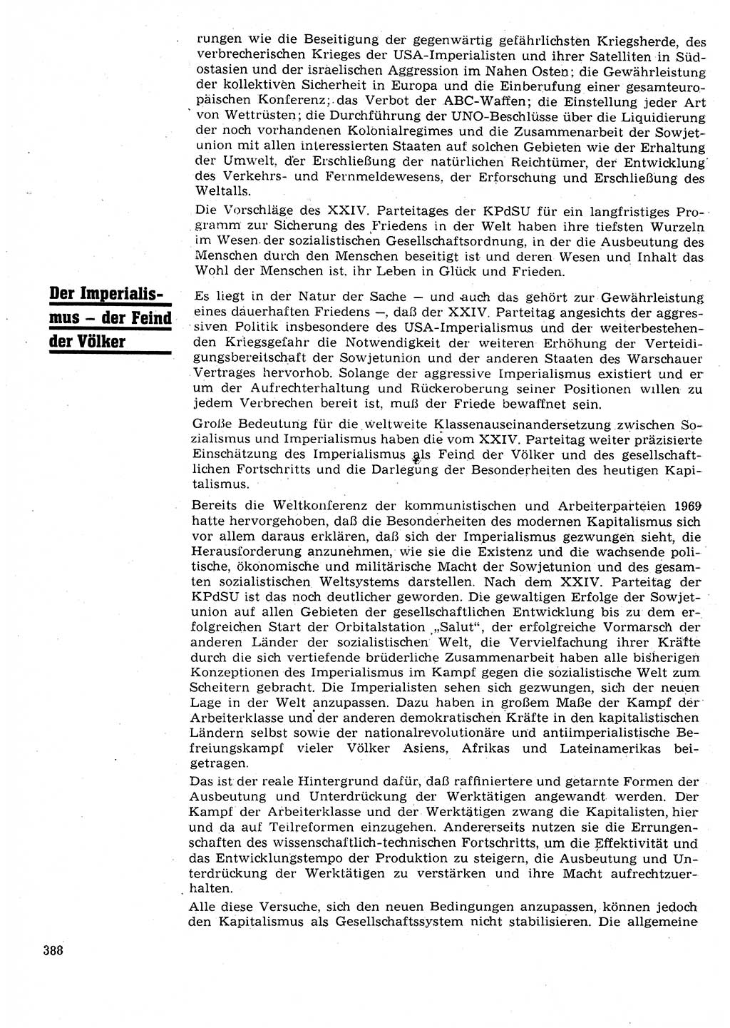 Neuer Weg (NW), Organ des Zentralkomitees (ZK) der SED (Sozialistische Einheitspartei Deutschlands) für Fragen des Parteilebens, 26. Jahrgang [Deutsche Demokratische Republik (DDR)] 1971, Seite 388 (NW ZK SED DDR 1971, S. 388)