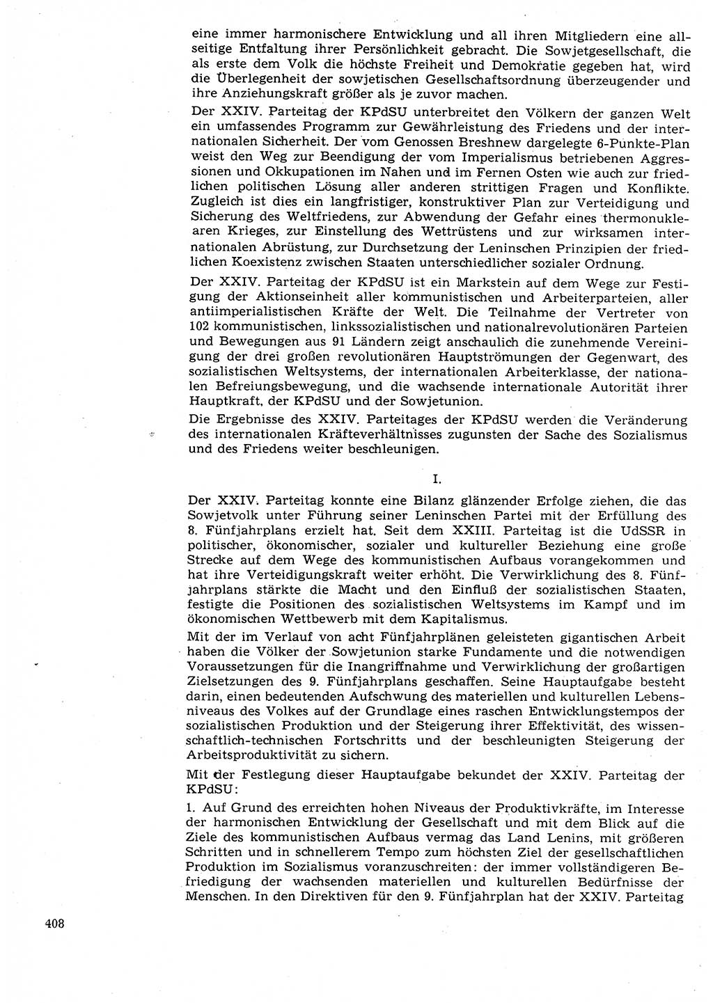 Neuer Weg (NW), Organ des Zentralkomitees (ZK) der SED (Sozialistische Einheitspartei Deutschlands) für Fragen des Parteilebens, 26. Jahrgang [Deutsche Demokratische Republik (DDR)] 1971, Seite 408 (NW ZK SED DDR 1971, S. 408)