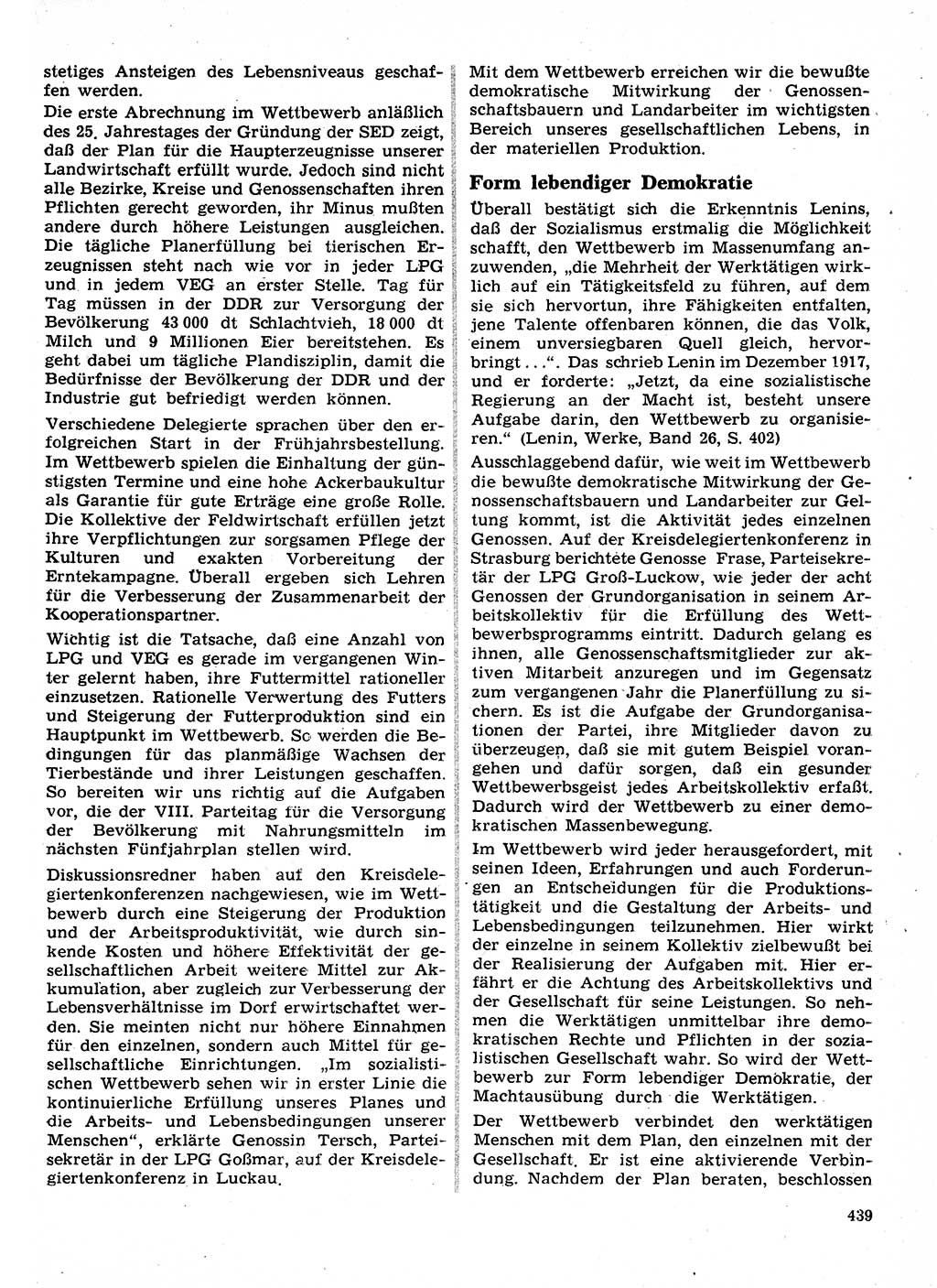 Neuer Weg (NW), Organ des Zentralkomitees (ZK) der SED (Sozialistische Einheitspartei Deutschlands) für Fragen des Parteilebens, 26. Jahrgang [Deutsche Demokratische Republik (DDR)] 1971, Seite 439 (NW ZK SED DDR 1971, S. 439)