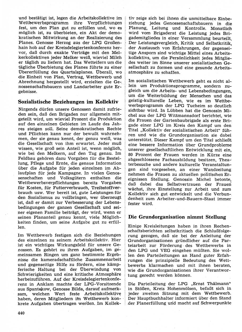 Neuer Weg (NW), Organ des Zentralkomitees (ZK) der SED (Sozialistische Einheitspartei Deutschlands) für Fragen des Parteilebens, 26. Jahrgang [Deutsche Demokratische Republik (DDR)] 1971, Seite 440 (NW ZK SED DDR 1971, S. 440)