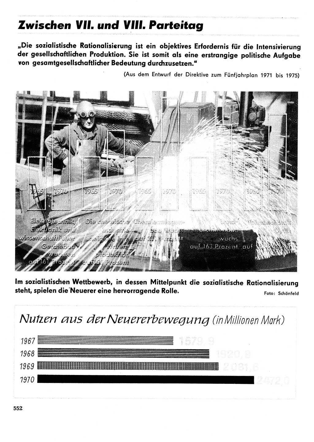 Neuer Weg (NW), Organ des Zentralkomitees (ZK) der SED (Sozialistische Einheitspartei Deutschlands) für Fragen des Parteilebens, 26. Jahrgang [Deutsche Demokratische Republik (DDR)] 1971, Seite 552 (NW ZK SED DDR 1971, S. 552)