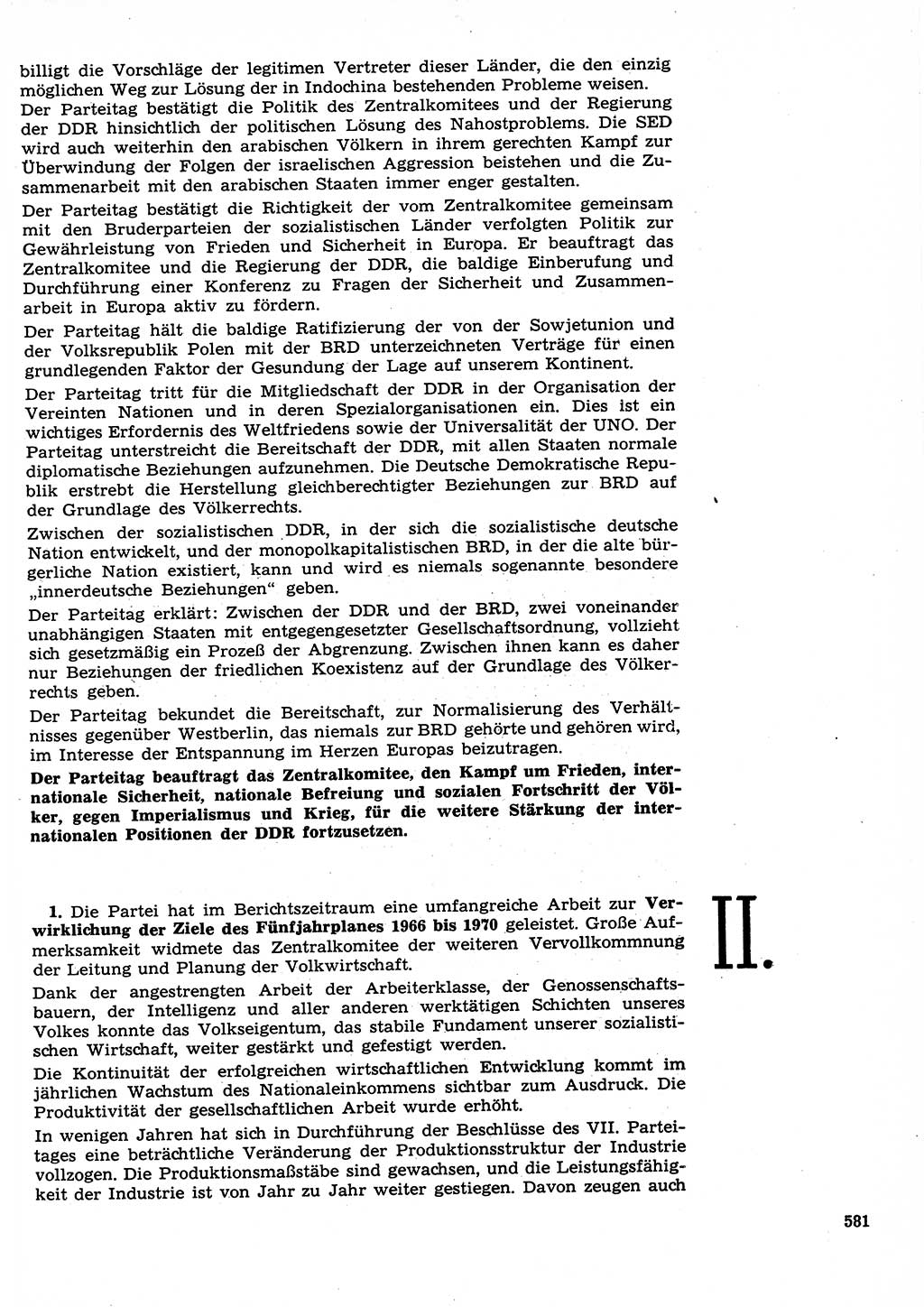 Neuer Weg (NW), Organ des Zentralkomitees (ZK) der SED (Sozialistische Einheitspartei Deutschlands) für Fragen des Parteilebens, 26. Jahrgang [Deutsche Demokratische Republik (DDR)] 1971, Seite 581 (NW ZK SED DDR 1971, S. 581)