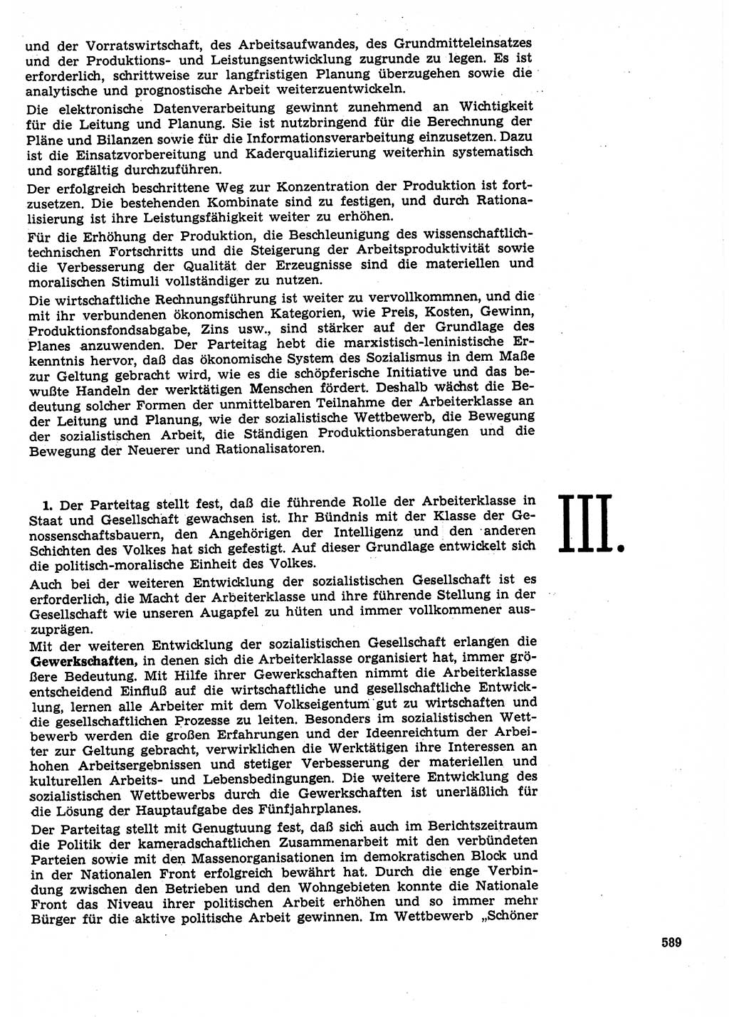 Neuer Weg (NW), Organ des Zentralkomitees (ZK) der SED (Sozialistische Einheitspartei Deutschlands) für Fragen des Parteilebens, 26. Jahrgang [Deutsche Demokratische Republik (DDR)] 1971, Seite 589 (NW ZK SED DDR 1971, S. 589)